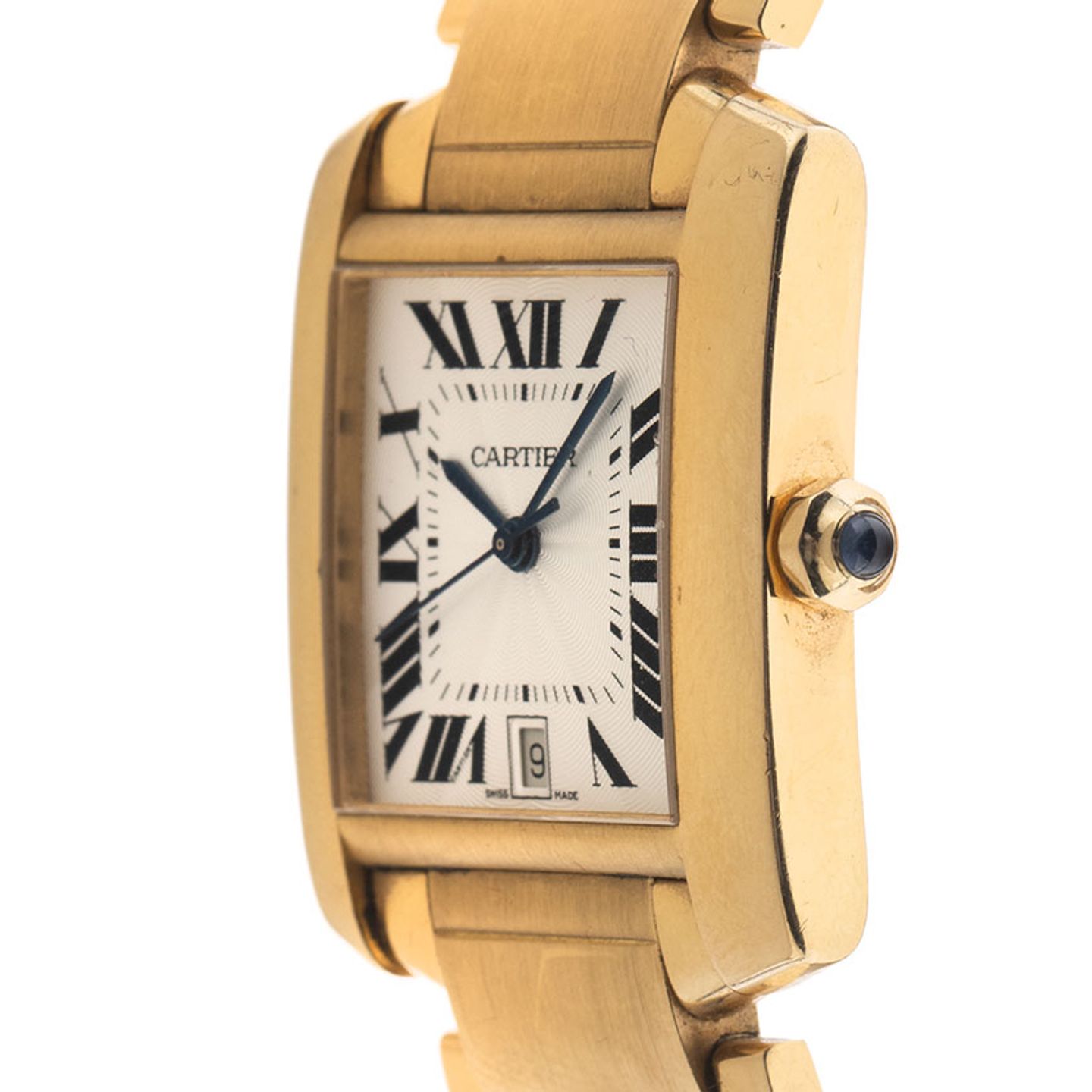 Cartier Tank Française 2302 (2009) - Silver dial 28 mm Steel case (4/8)