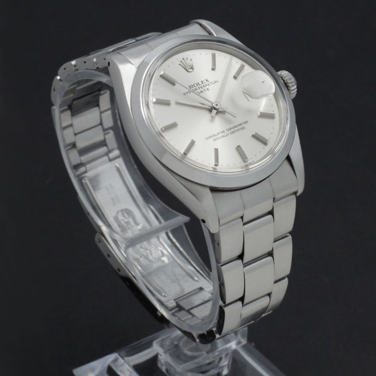 Rolex Oyster Perpetual Date 1500 (1971) - Silver dial 34 mm Steel case (5/7)