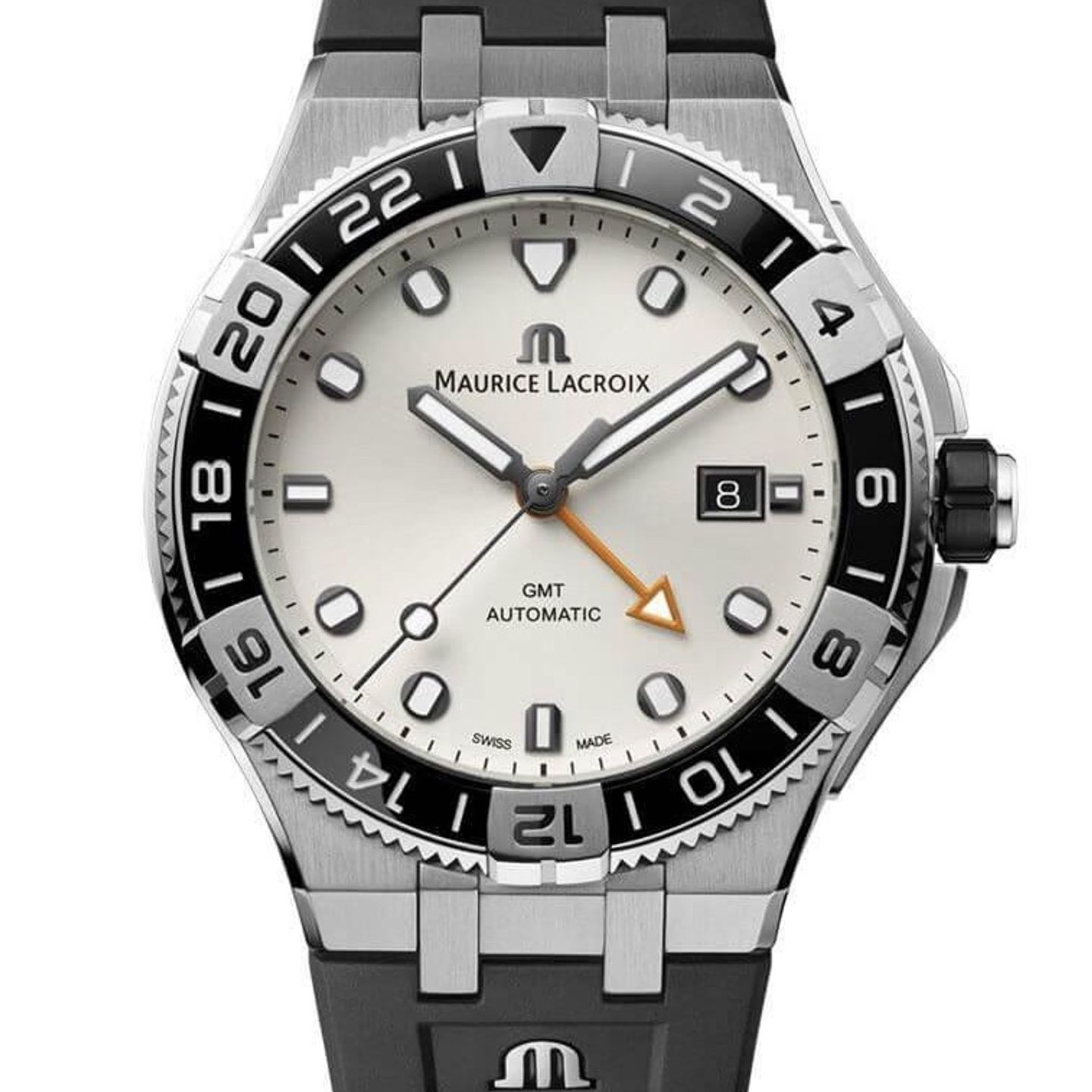 Maurice Lacroix Aikon AI6158-SS001-130-2 (2023) - Wit wijzerplaat 43mm Staal (1/3)