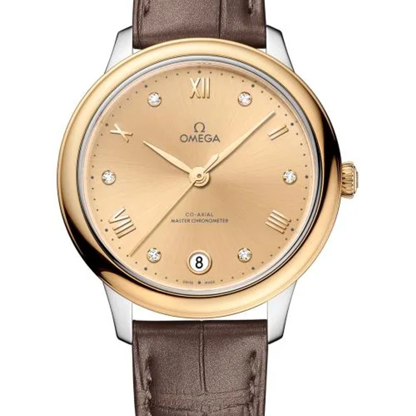 Omega De Ville 434.23.34.20.58.001 (2026) - Champagne dial 34 mm Gold/Steel case (1/1)