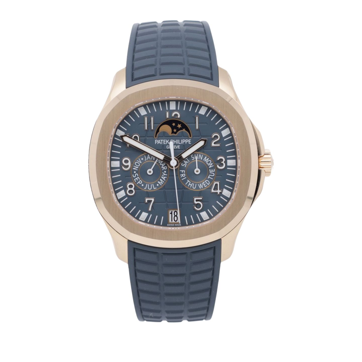 Patek Philippe Aquanaut 5261R-001 (2023) - Blue dial 40 mm Rose Gold case (1/7)