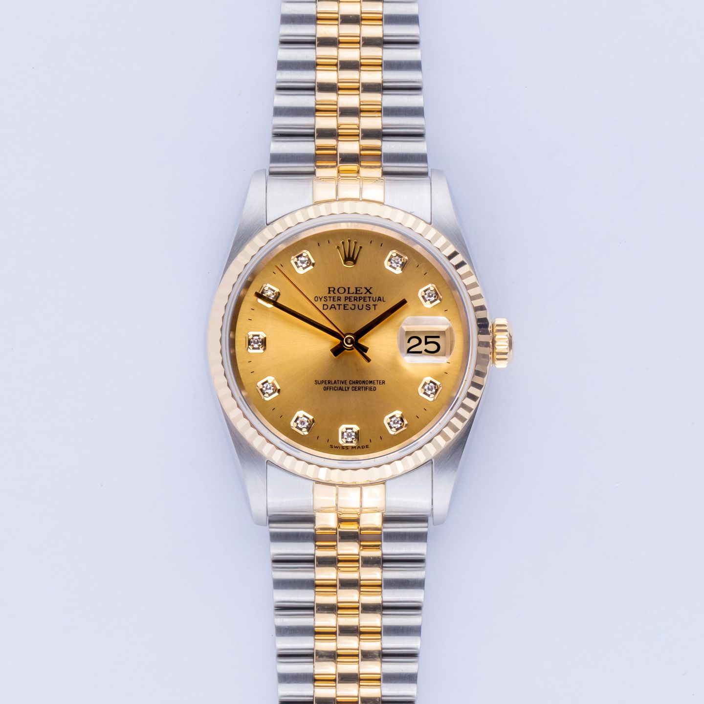 Rolex Datejust 36 16233 (1996) - 36mm Goud/Staal (3/8)