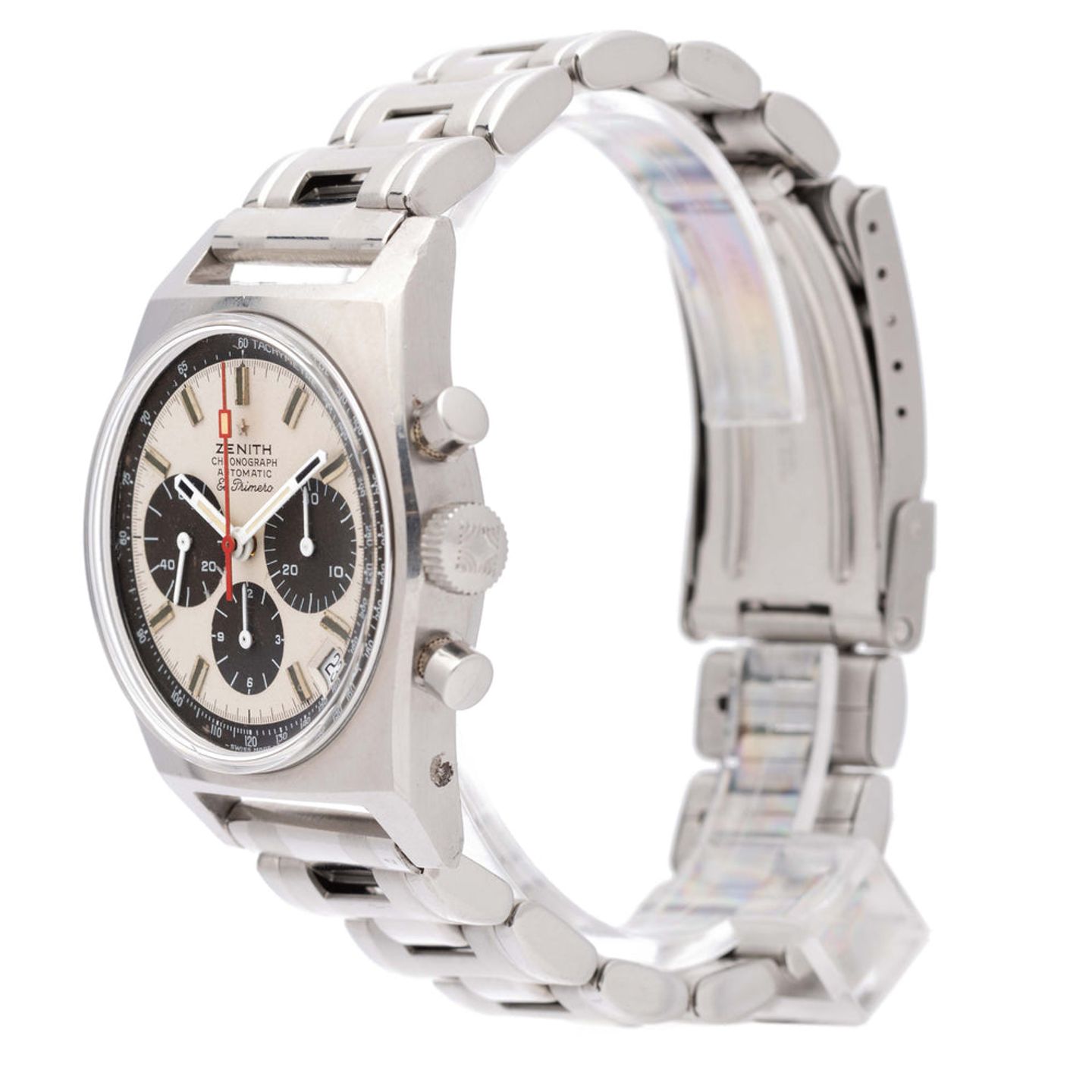 Zenith El Primero Chronograph A384 (Unknown (random serial)) - White dial 37 mm Steel case (2/4)