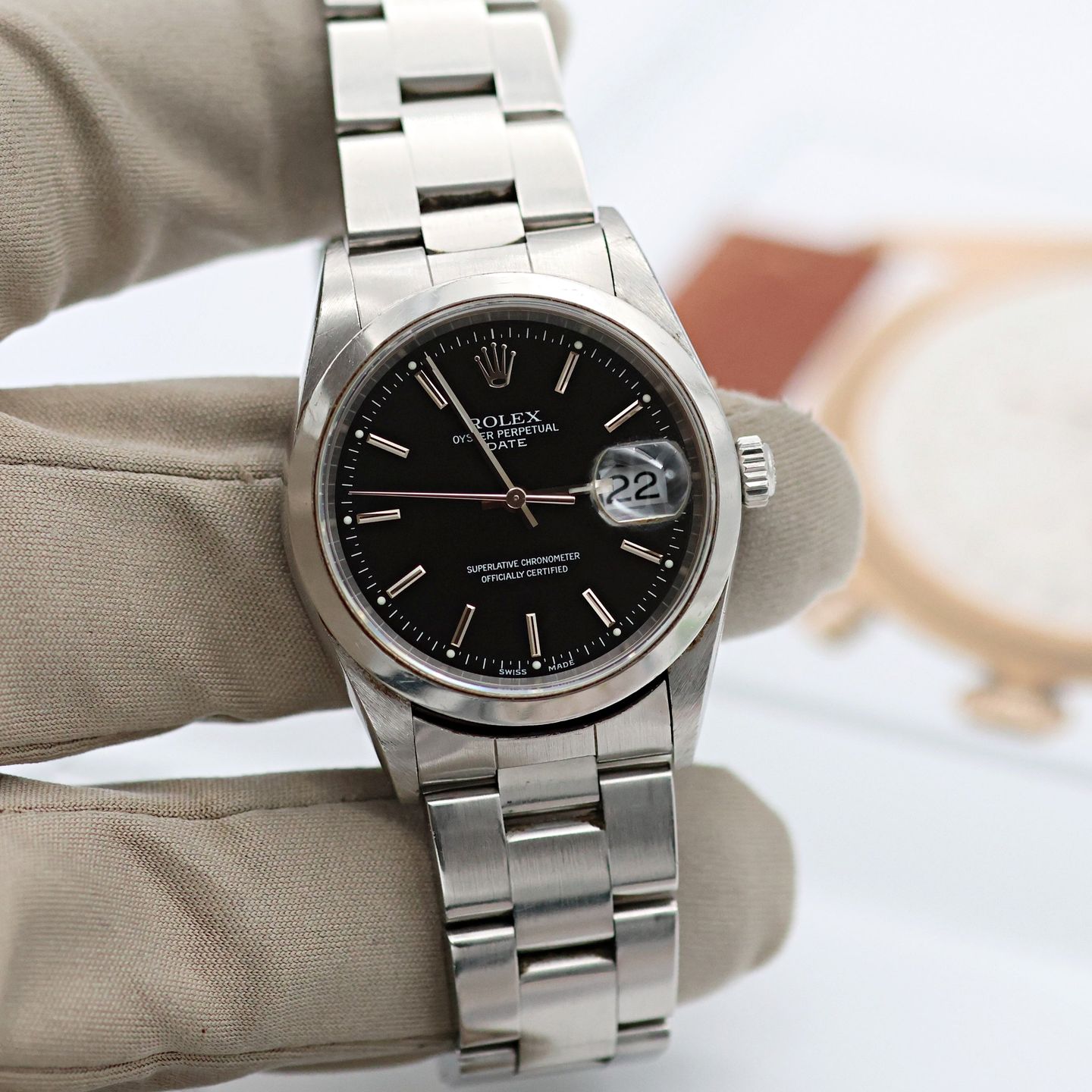 Rolex Oyster Perpetual Date 15200 (Unknown (random serial)) - 34 mm Steel case (7/8)