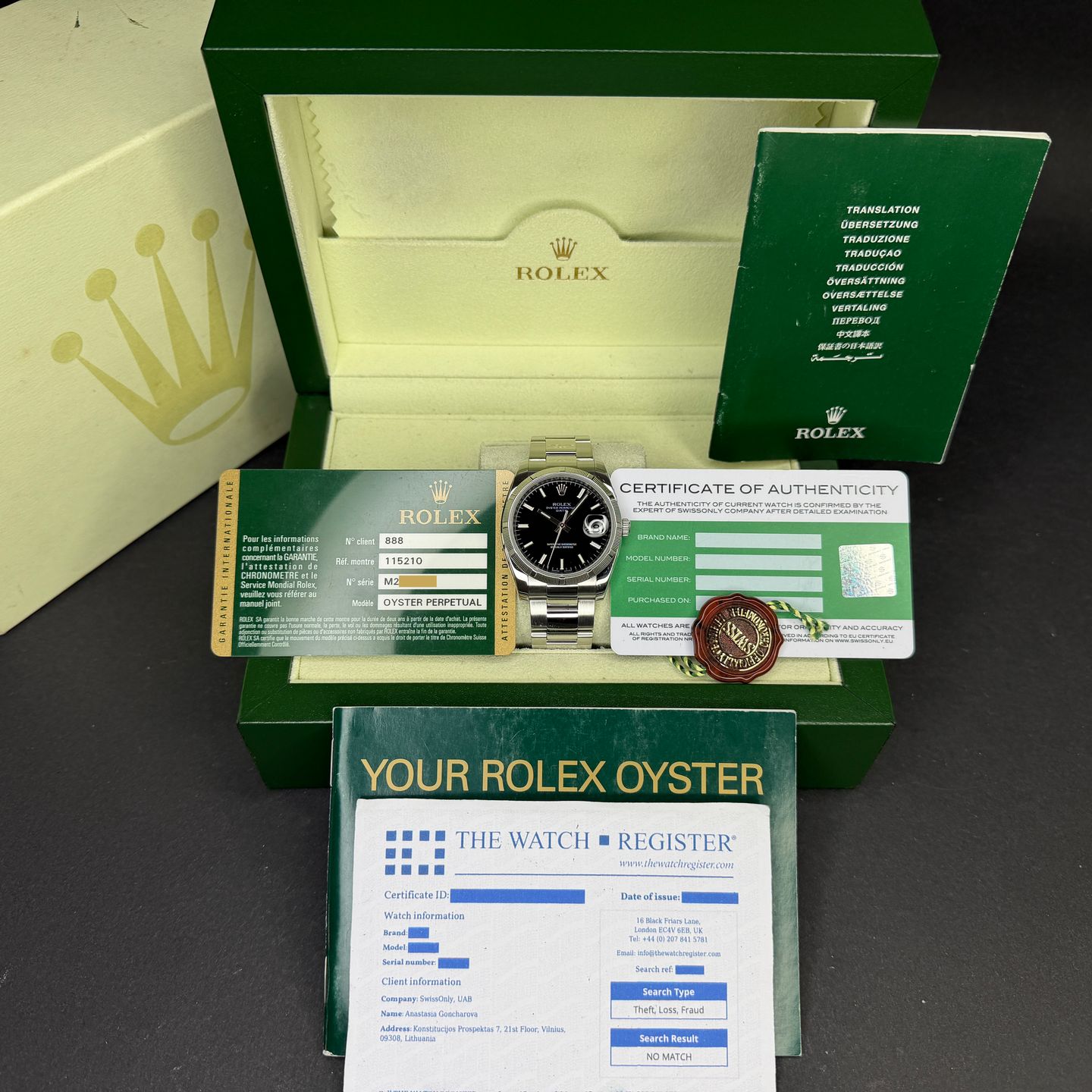Rolex Oyster Perpetual Date 115210 - (3/8)