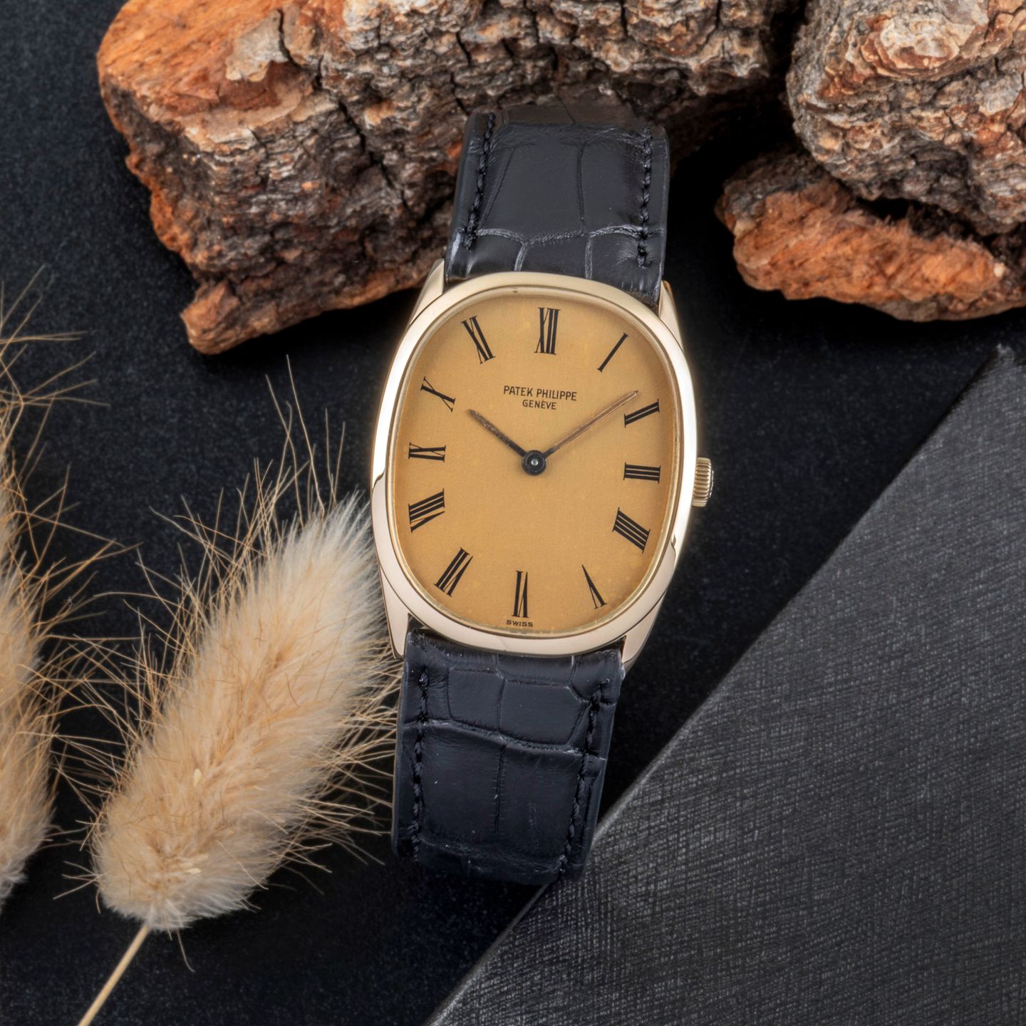 Patek Philippe Golden Ellipse 3546 (1975) - 27 mm Yellow Gold case (1/8)