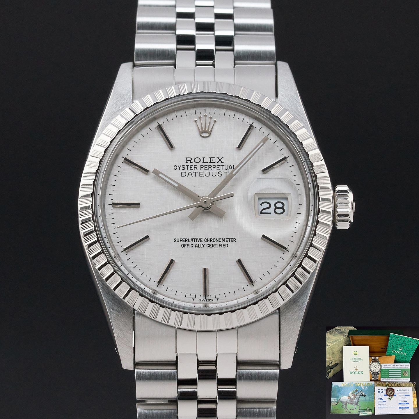 Rolex Datejust 36 16030 (1986) - Silver dial 36 mm Steel case (1/8)
