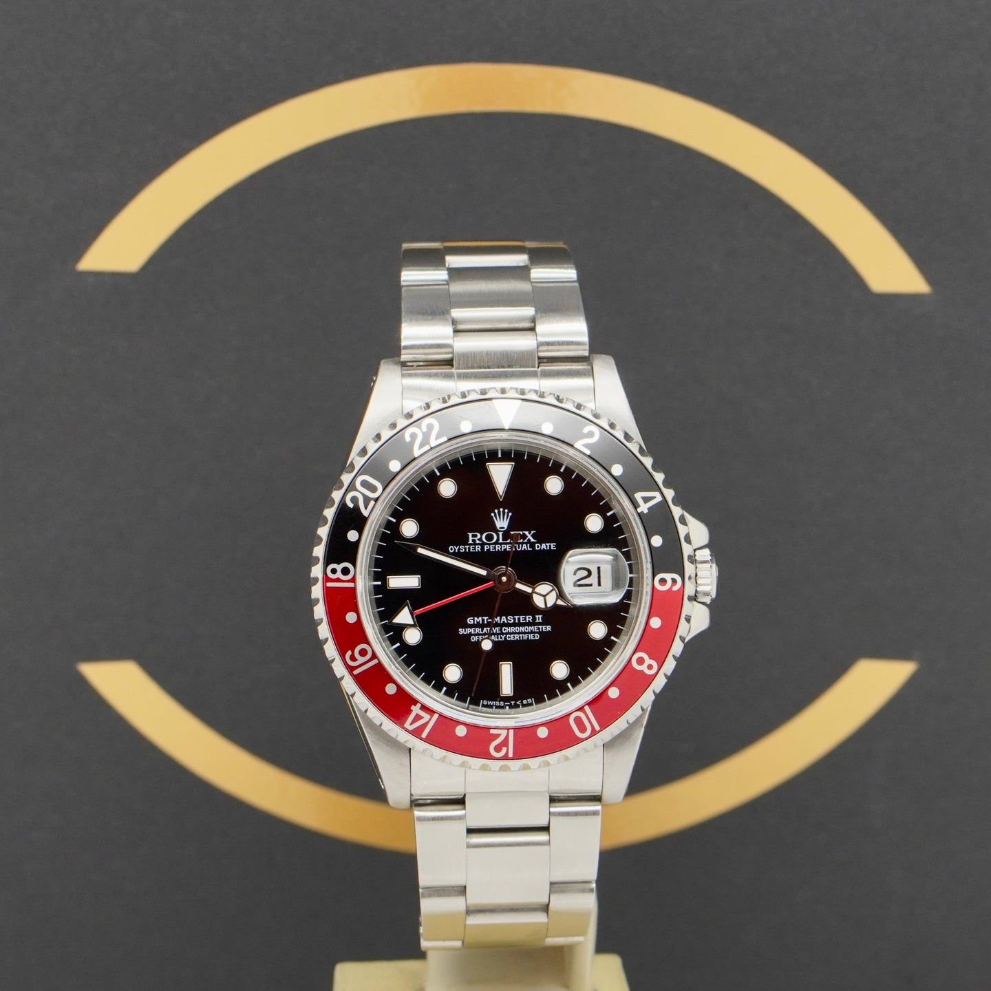 Rolex GMT-Master II 16710 (1997) - Zwart wijzerplaat 40mm Staal (1/7)