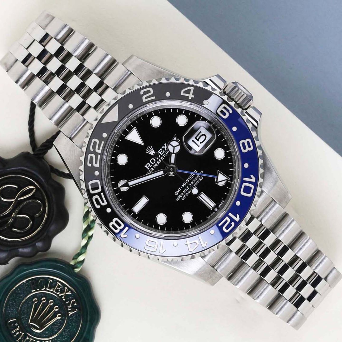 Rolex GMT-Master II 126710BLNR (2022) - Zwart wijzerplaat 40mm Staal (1/8)