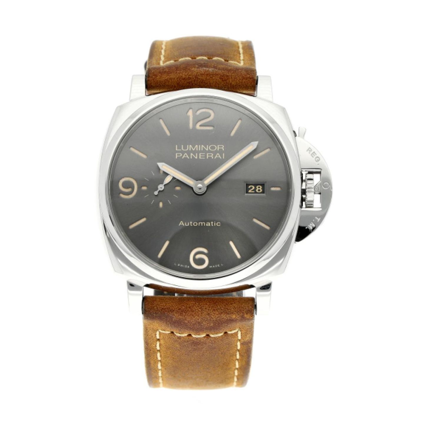Panerai Luminor Due PAM00943 (2020) - Grey dial 45 mm Steel case (1/8)