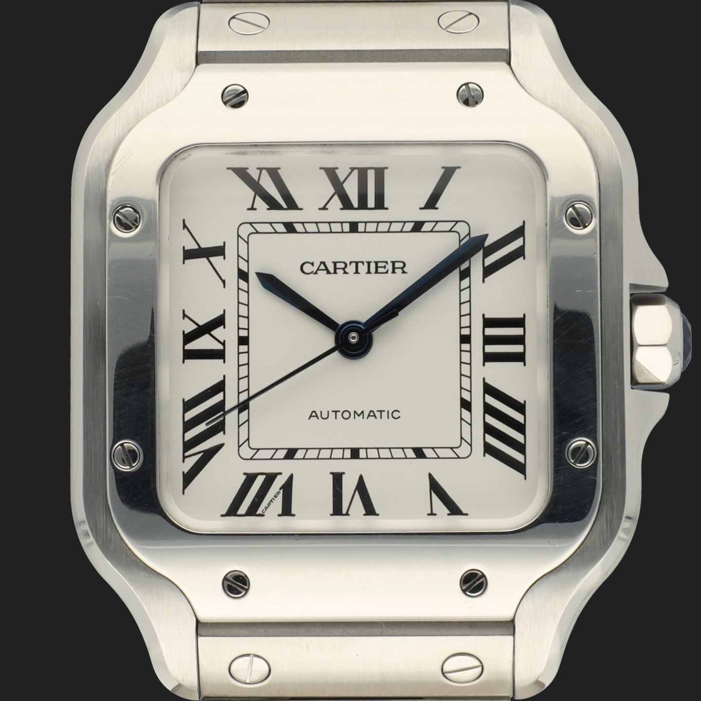 Cartier Santos WSSA0029 (2022) - Silver dial 35 mm Steel case (2/7)