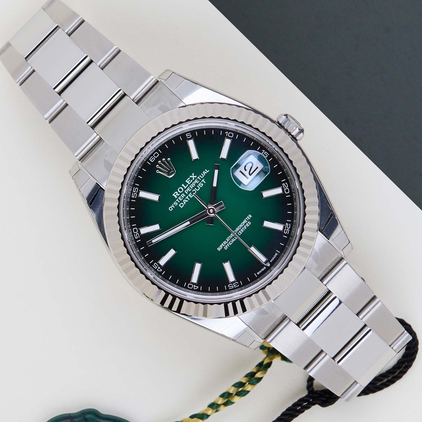 Rolex Datejust 41 126334 (2026) - Groen wijzerplaat 41mm Staal (1/8)