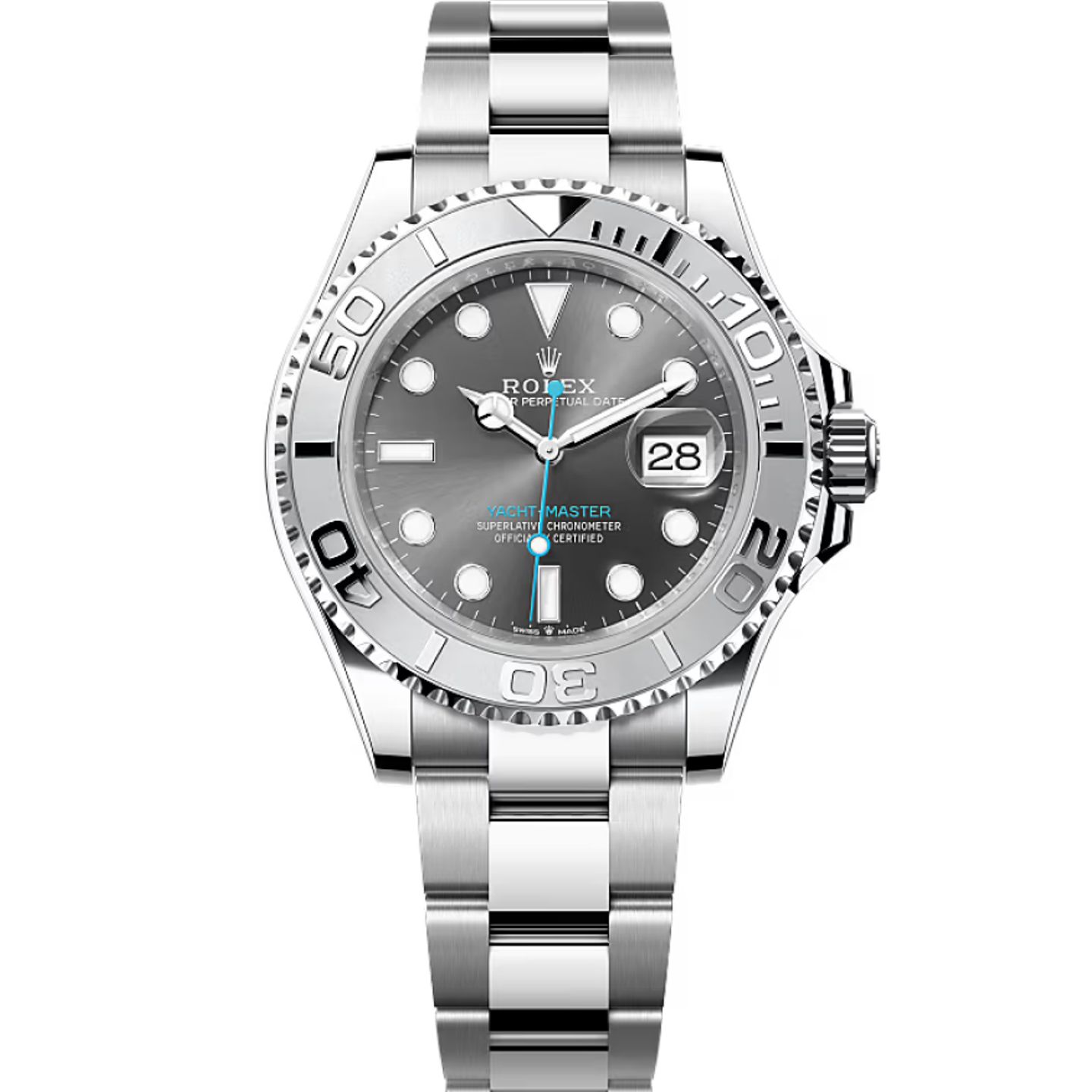 Rolex Yacht-Master 40 126622 (Onbekend (willekeurig serienummer)) - Grijs wijzerplaat 40mm Staal (1/8)