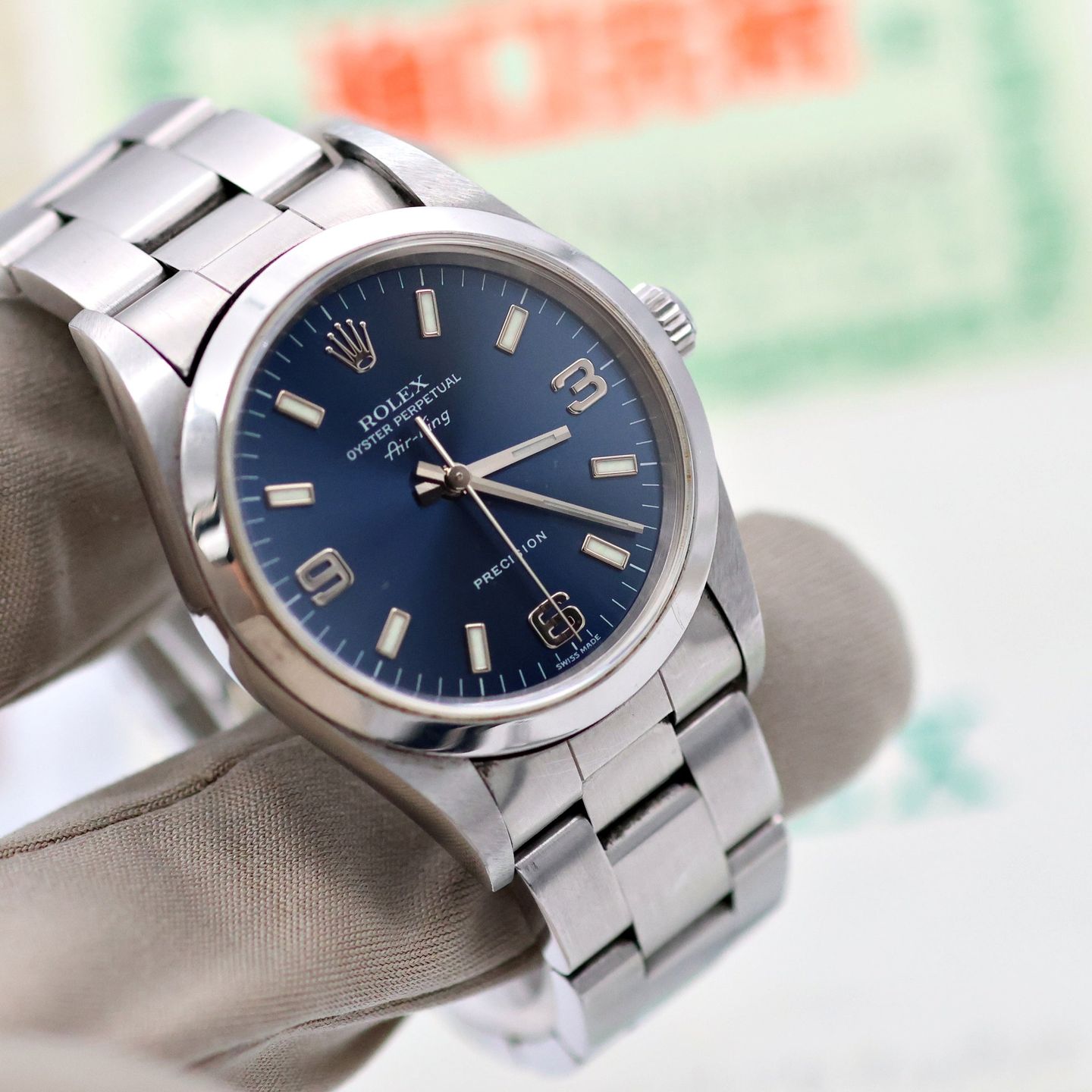 Rolex Air-King 14000 (Unknown (random serial)) - 34 mm Steel case (6/8)