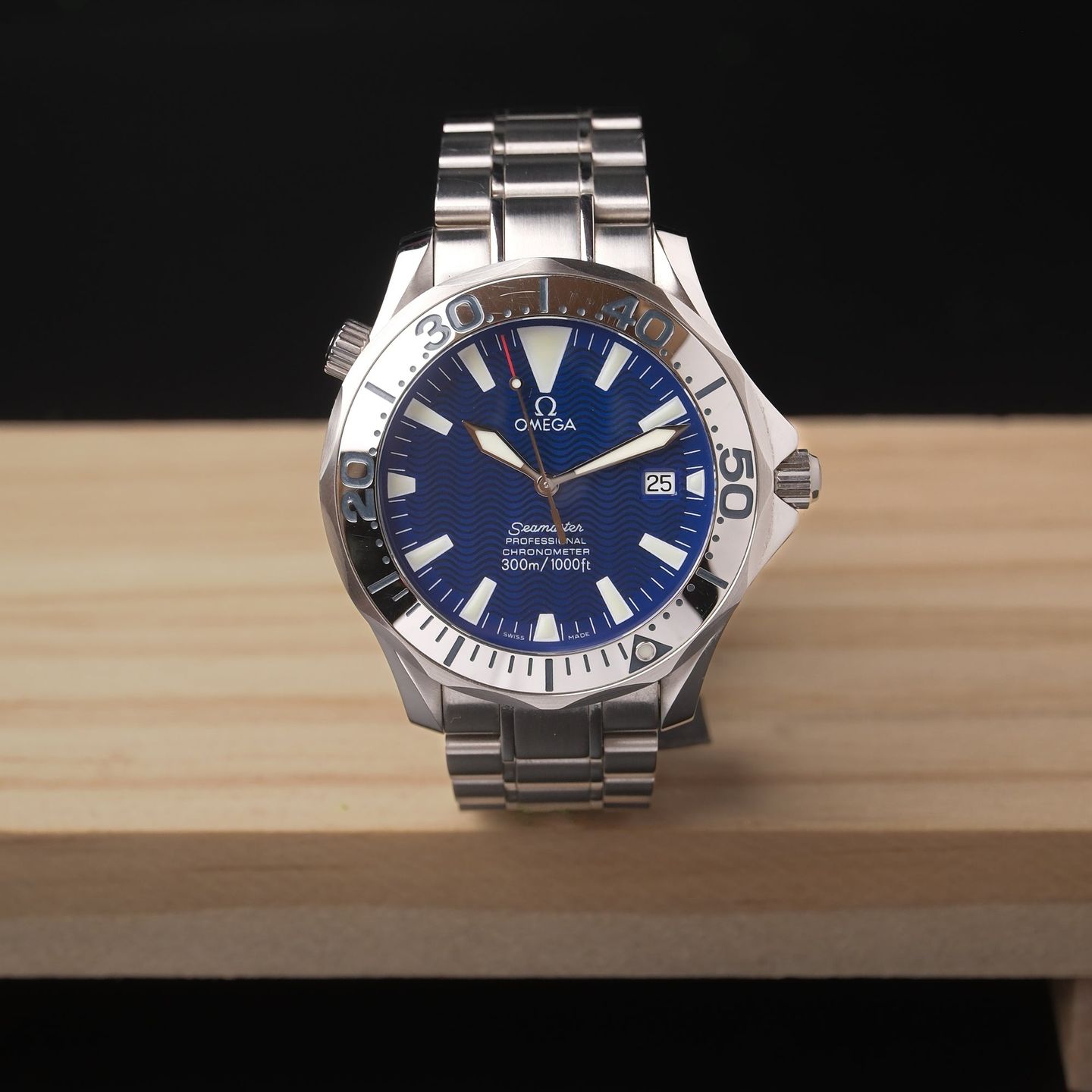 Omega Seamaster Diver 300 M 2255.80.00 (Unknown (random serial)) - Blue dial 41 mm Steel case (1/16)