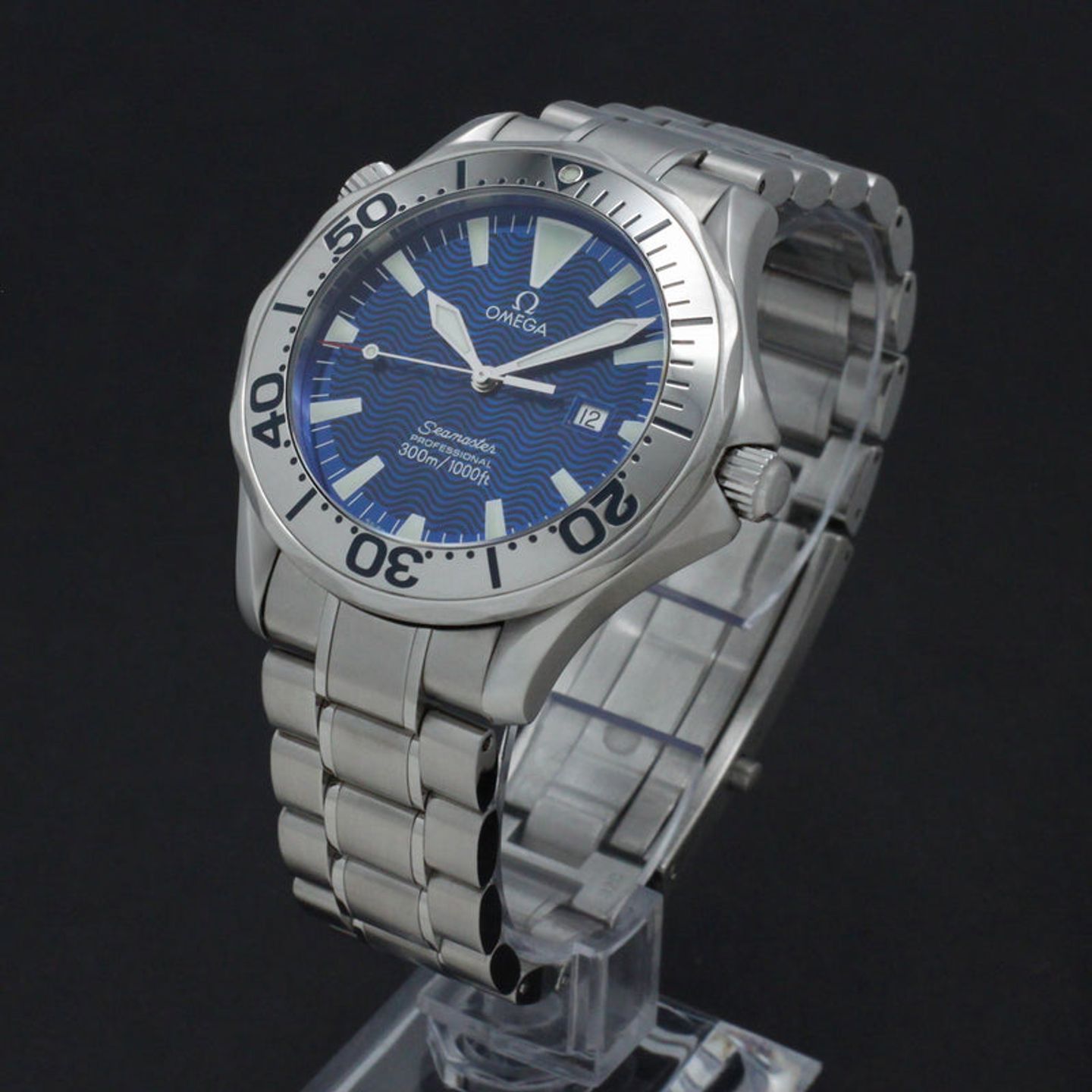 Omega Seamaster Diver 300 M 2265.80.00 (2005) - Blue dial 41 mm Steel case (2/7)