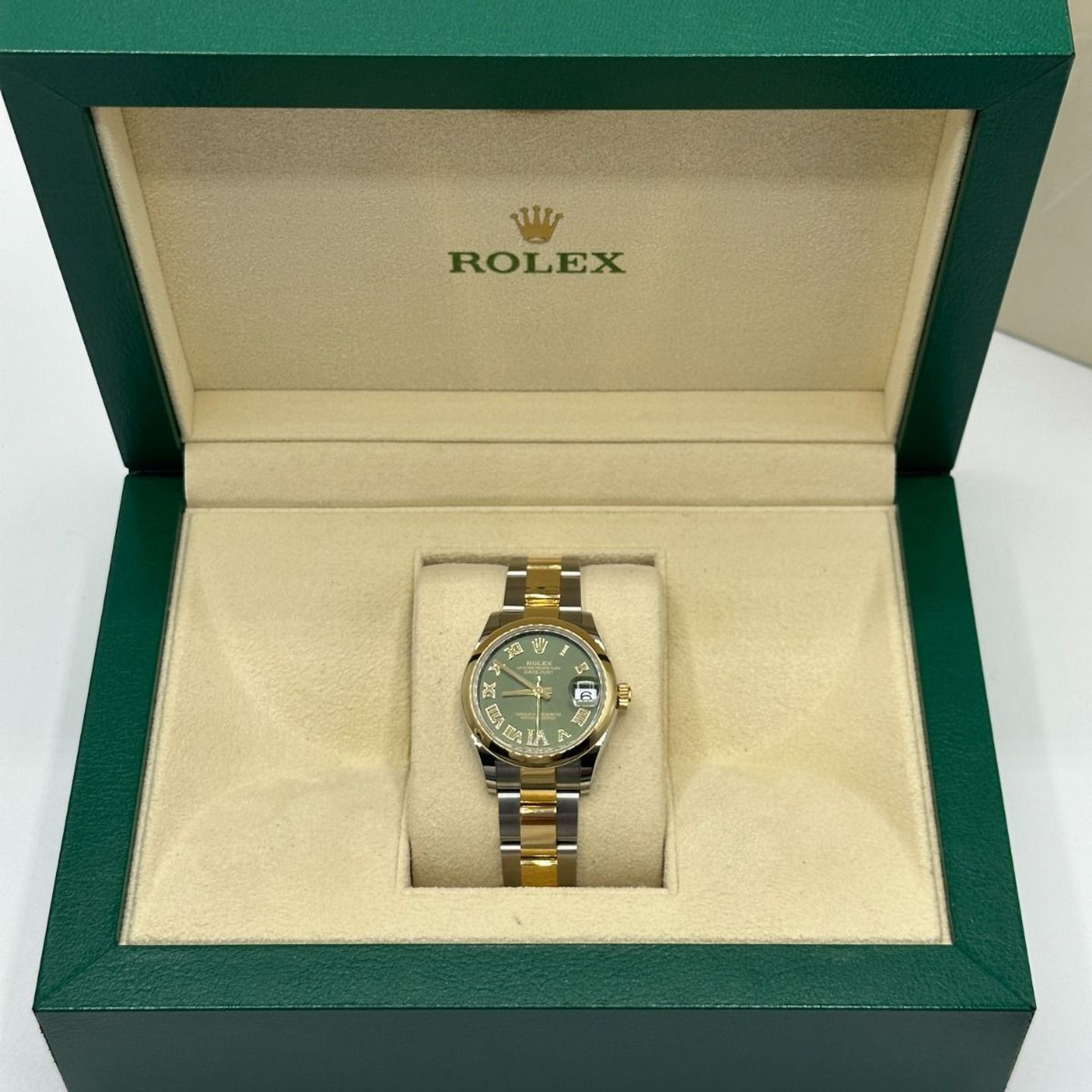 Rolex Datejust 31 278243 (2024) - Green dial 31 mm Steel case (4/8)