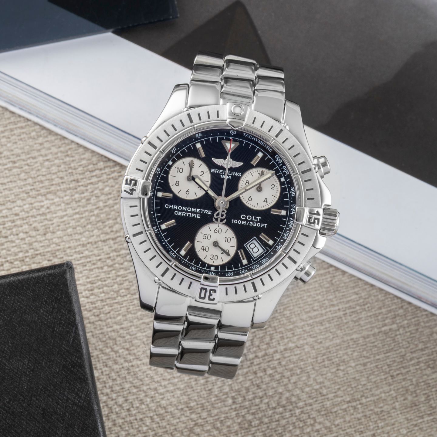 Breitling Colt Chronograph A73350 (Unknown (random serial)) - 38 mm Steel case (1/8)