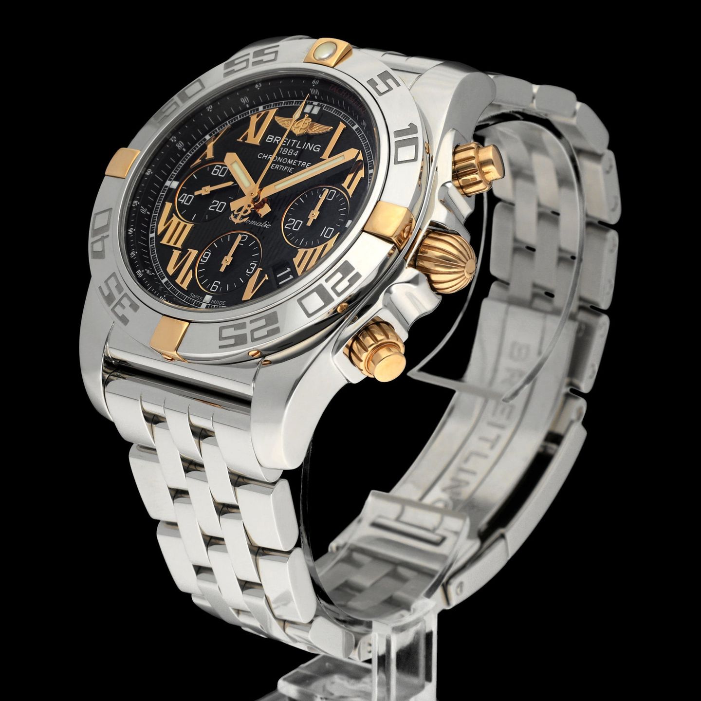 Breitling Chronomat 44 IB0110 (2020) - Black dial 44 mm Steel case (5/8)