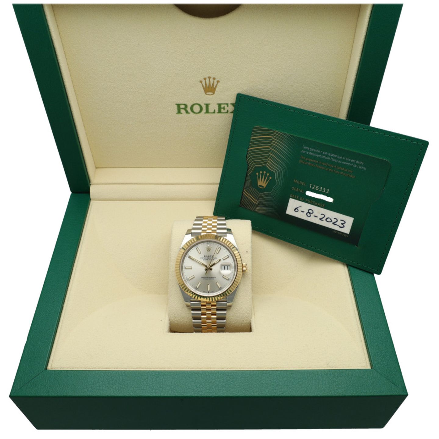 Rolex Datejust 41 126333 (2023) - Silver dial 41 mm Gold/Steel case (7/7)