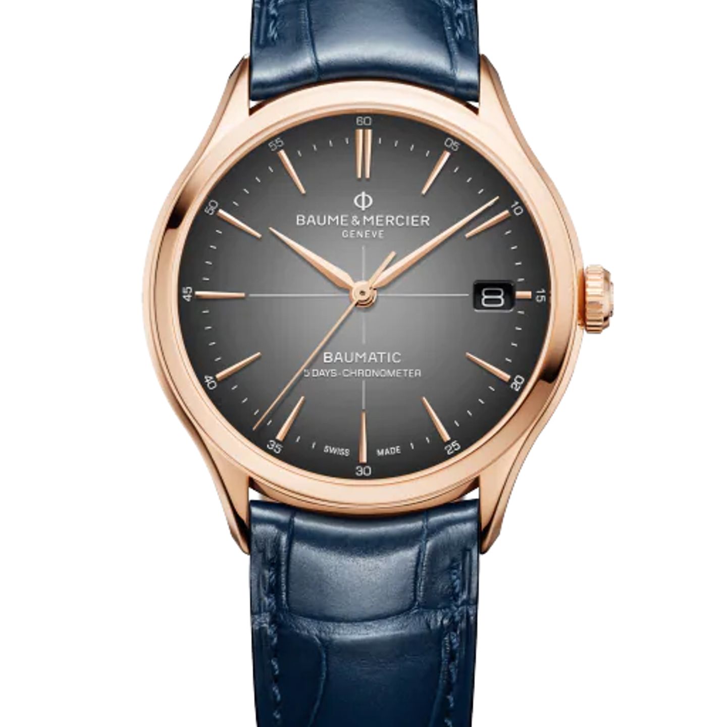 Baume & Mercier Clifton M0A10584 (2025) - Grey dial 39 mm Rose Gold case (1/1)