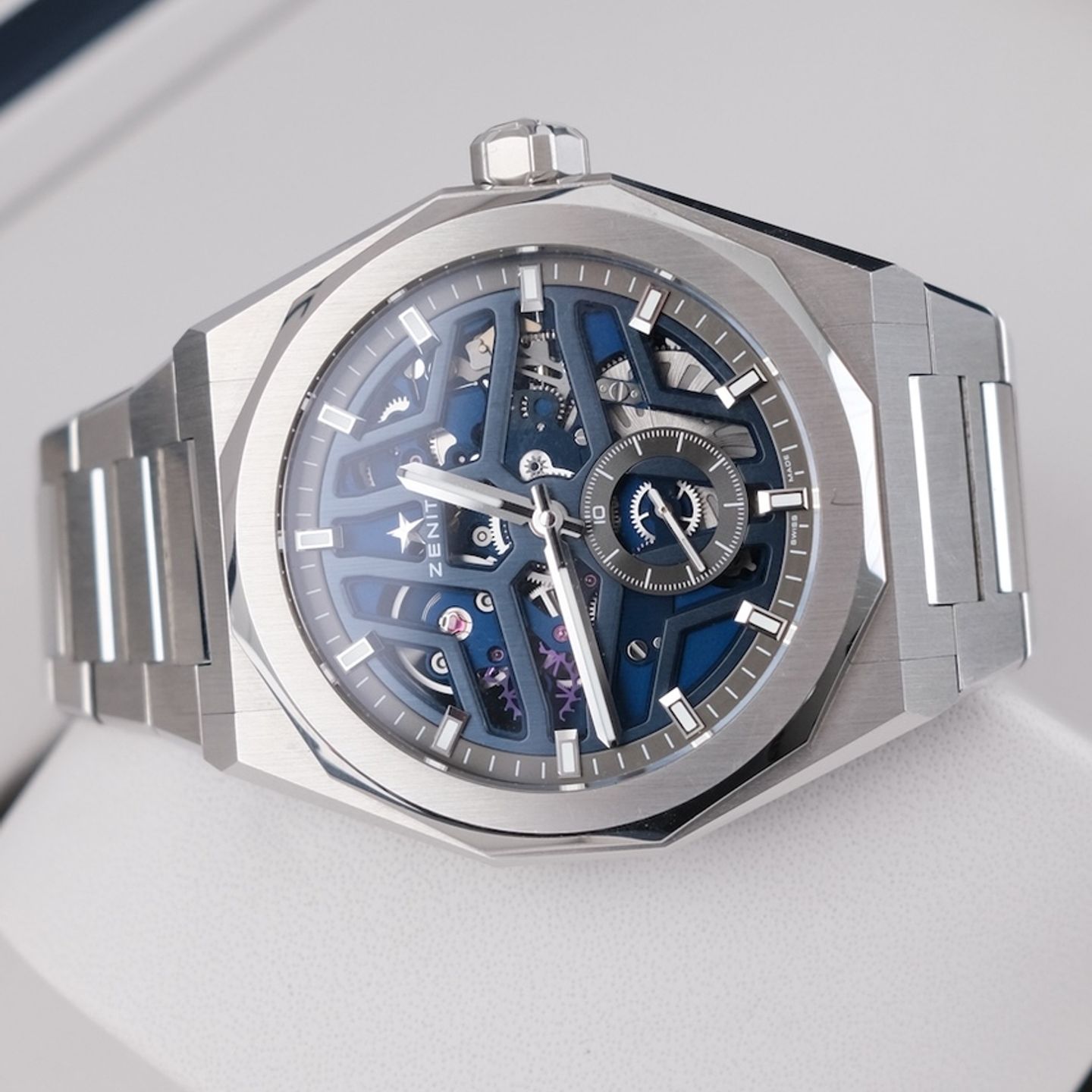 Zenith Defy Skyline 03.9300.3620/79.I001 (2024) - Transparant wijzerplaat 41mm Staal (3/8)