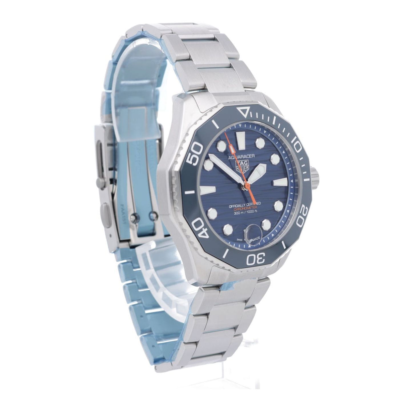 TAG Heuer Aquaracer WBP5111.BA0013 (2024) - Blauw wijzerplaat 42mm Staal (7/7)