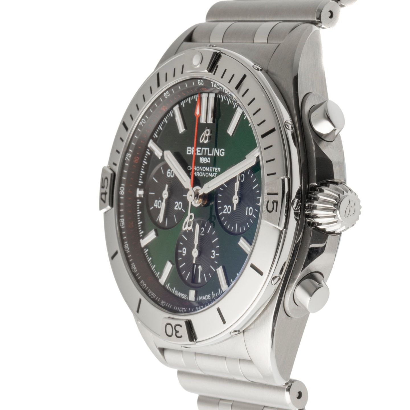 Breitling Chronomat 42 AB0134101L1A1 (2022) - Green dial 42 mm Steel case (6/8)