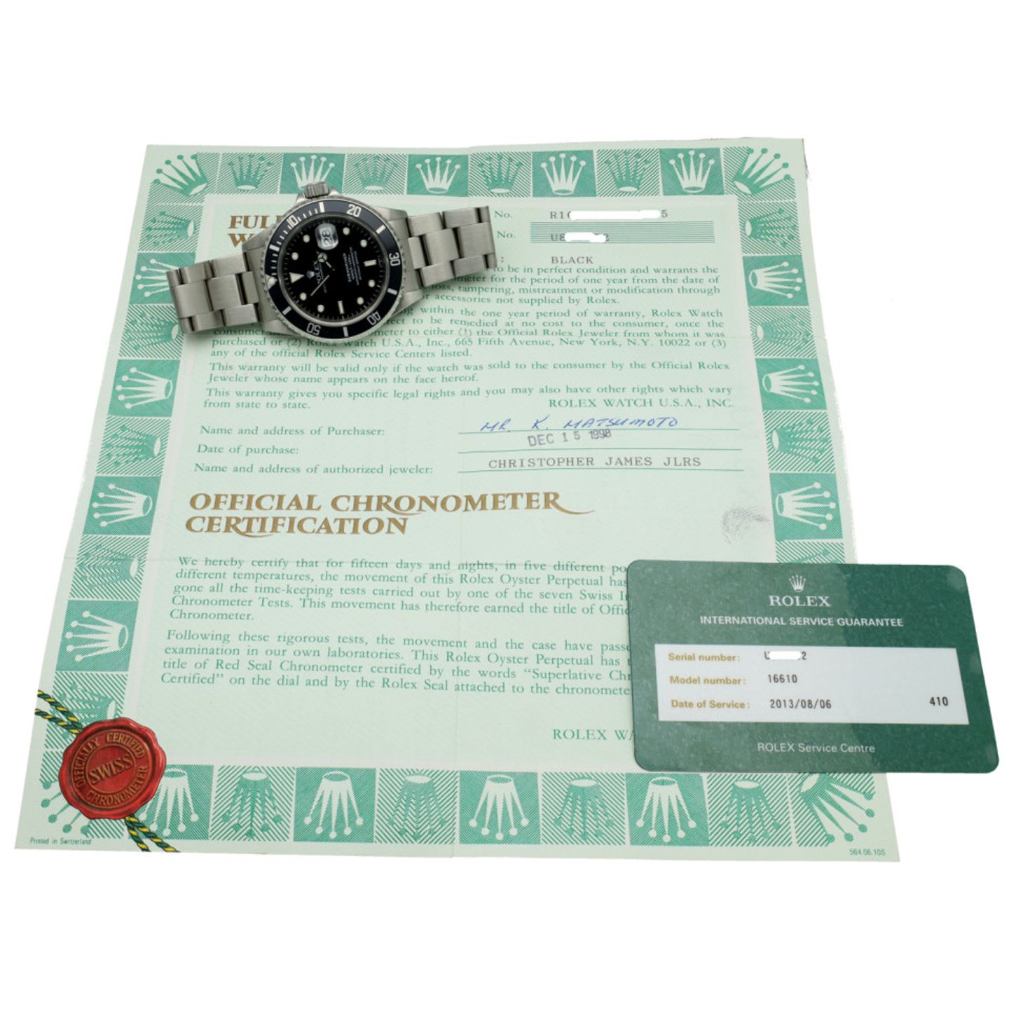Rolex Submariner Date 16610 - (6/6)