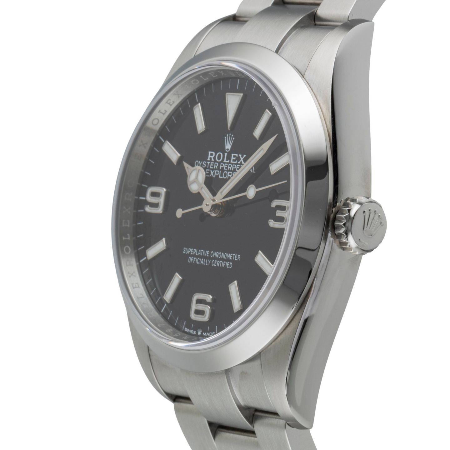 Rolex Explorer 124270 (Onbekend (willekeurig serienummer)) - Zwart wijzerplaat 36mm Staal (6/8)