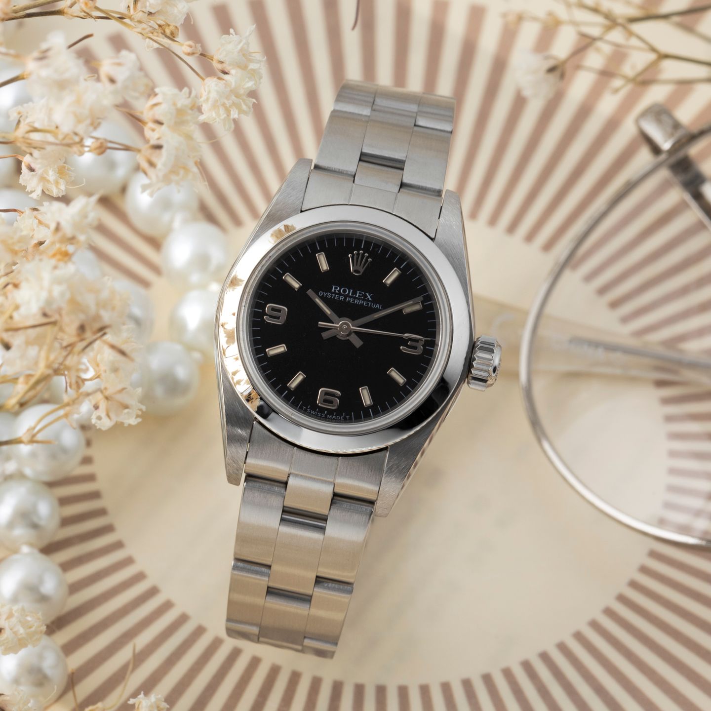 Rolex Oyster Perpetual 67180 (1997) - 26 mm Steel case (1/8)