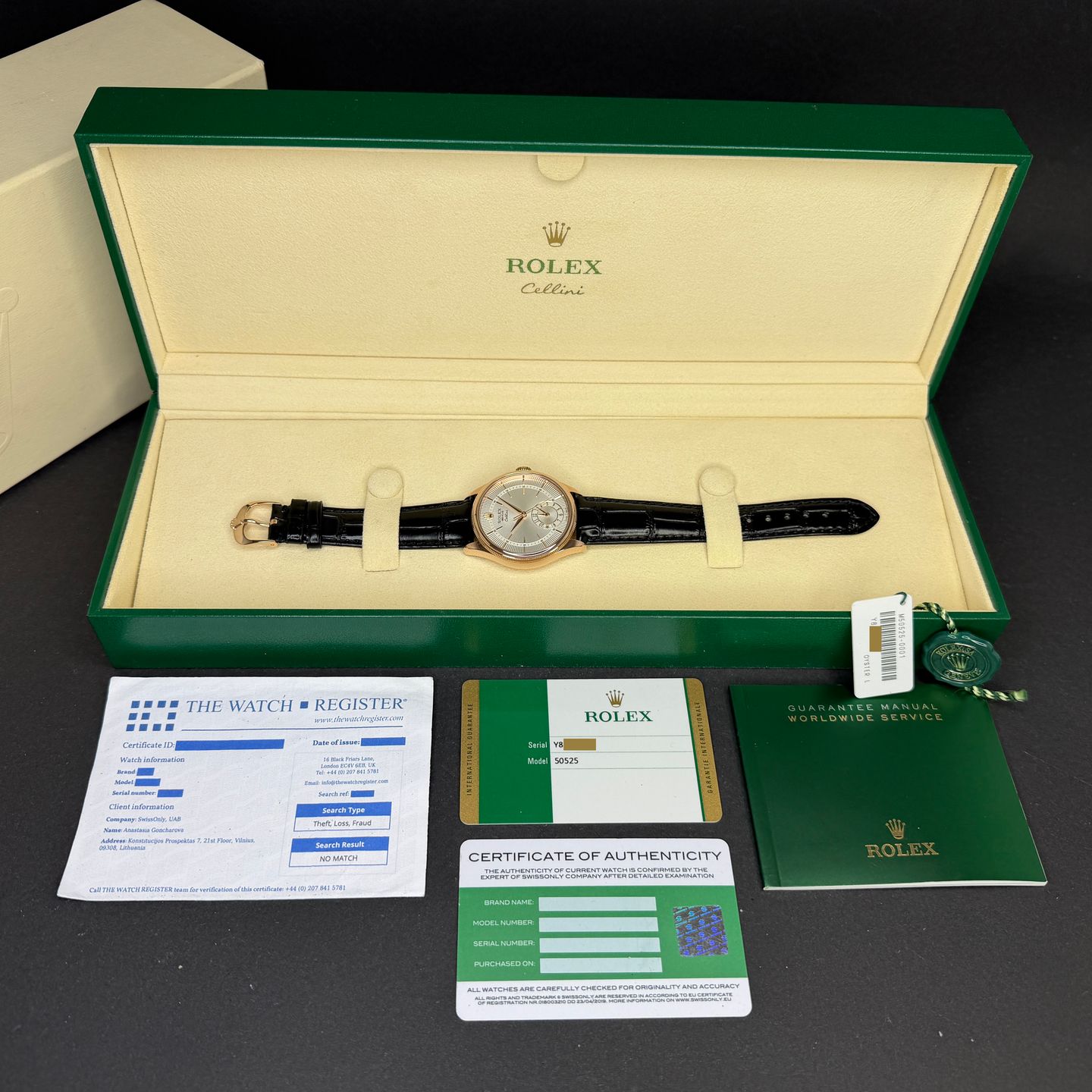 Rolex Cellini Dual Time 50525 (2019) - 39mm Roségoud (3/8)