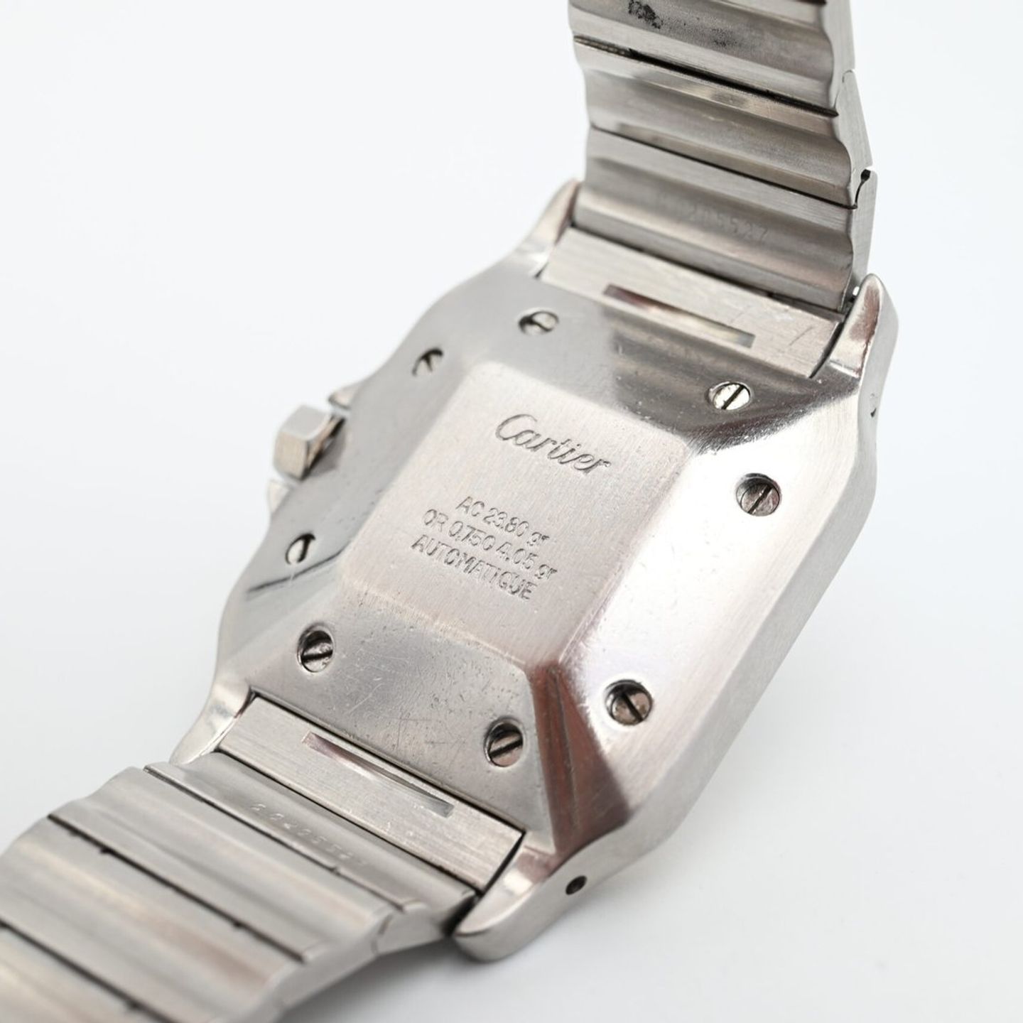 Cartier Santos 2961 (Onbekend (willekeurig serienummer)) - Wit wijzerplaat 29mm Goud/Staal (7/8)