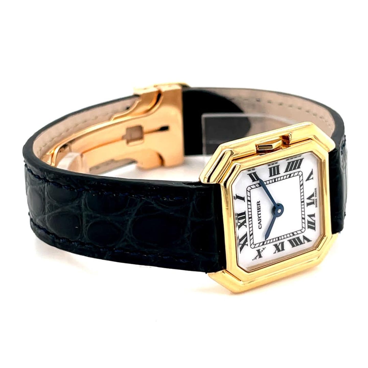Cartier Unknown Unknown (Unknown (random serial)) - White dial 25 mm Yellow Gold case (3/8)