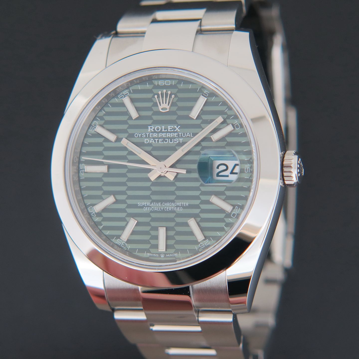 Rolex Datejust 41 126300 (2023) - Green dial 41 mm Steel case (1/4)