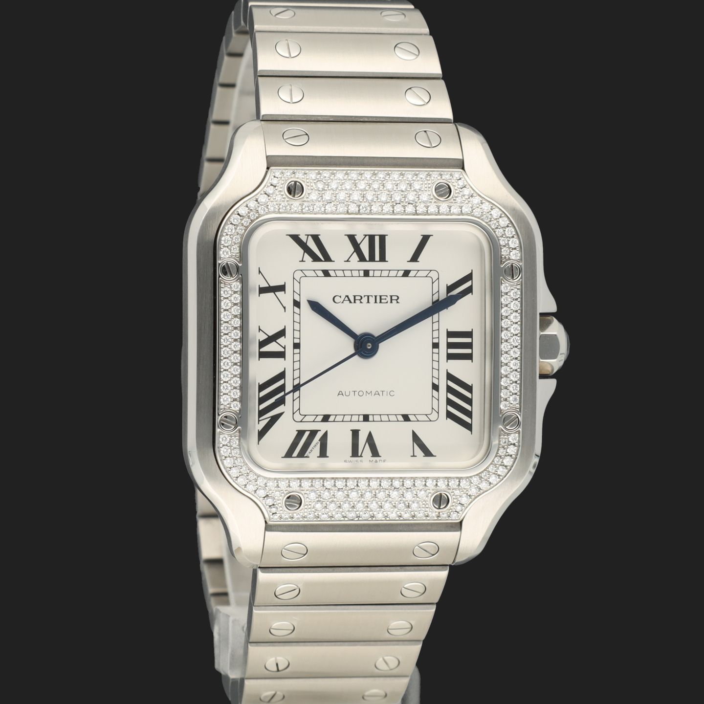 Cartier Santos W4SA0005 (2023) - 42mm Staal (4/8)