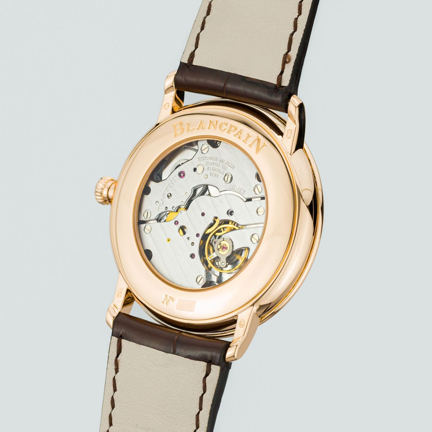 Blancpain Villeret Ultra-Slim 6606-3642-55B (Unknown (random serial)) - White dial 41 mm Red Gold case (4/8)