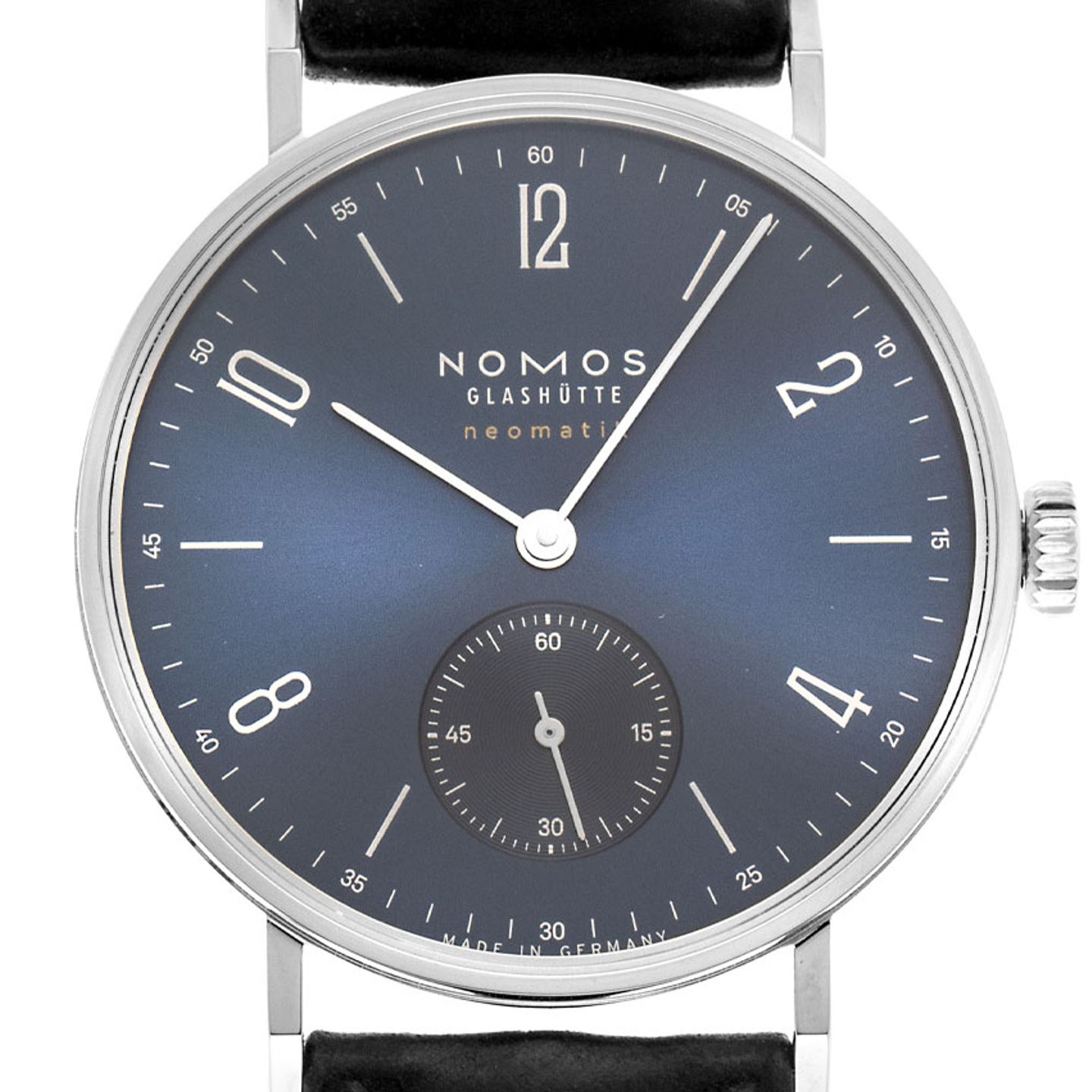 NOMOS Tangente Neomatik 190 (2024) - Blauw wijzerplaat 35mm Staal (1/7)
