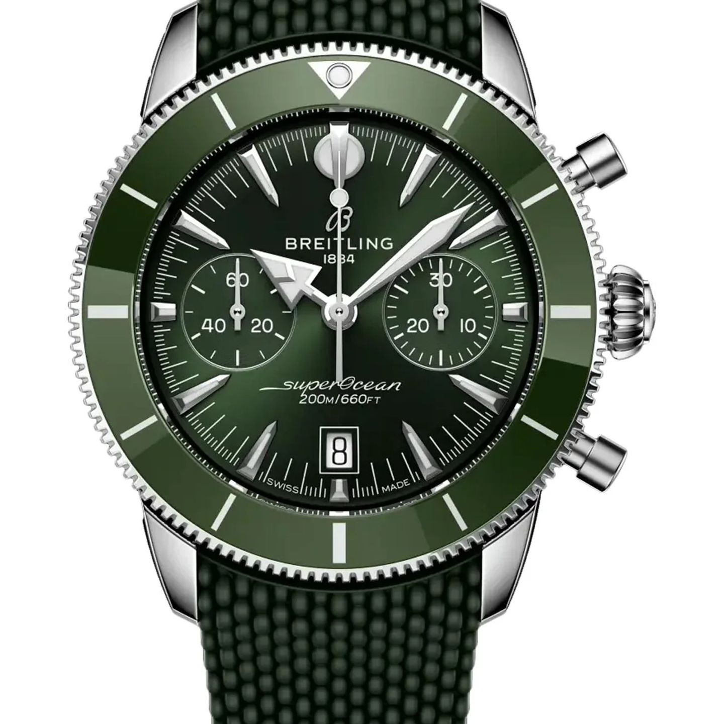 Breitling Superocean Heritage AB0156361L1S1 (2026) - Groen wijzerplaat 42mm Staal (1/1)