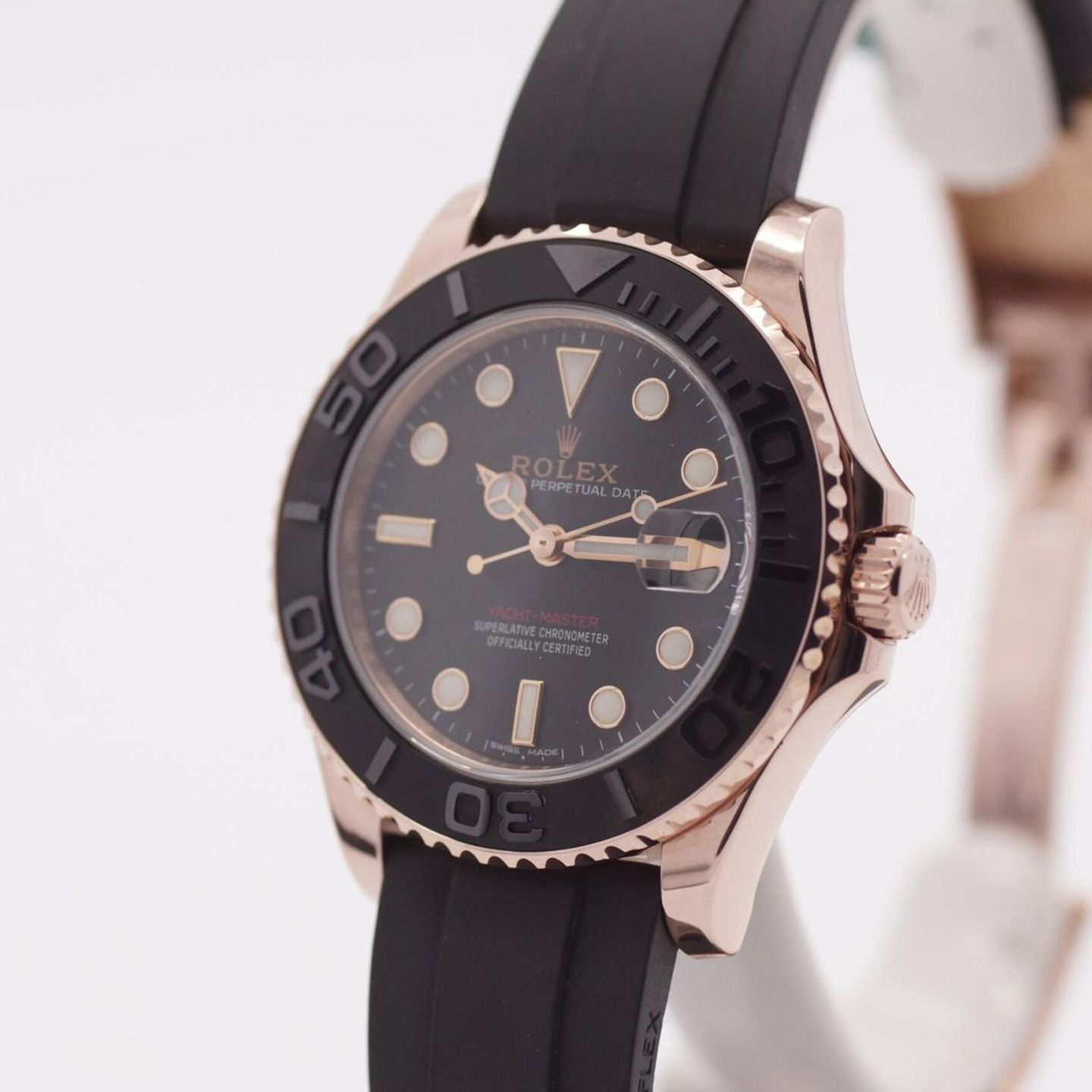 Rolex Yacht-Master 37 268655 (2016) - Black dial 37 mm Rose Gold case (3/8)