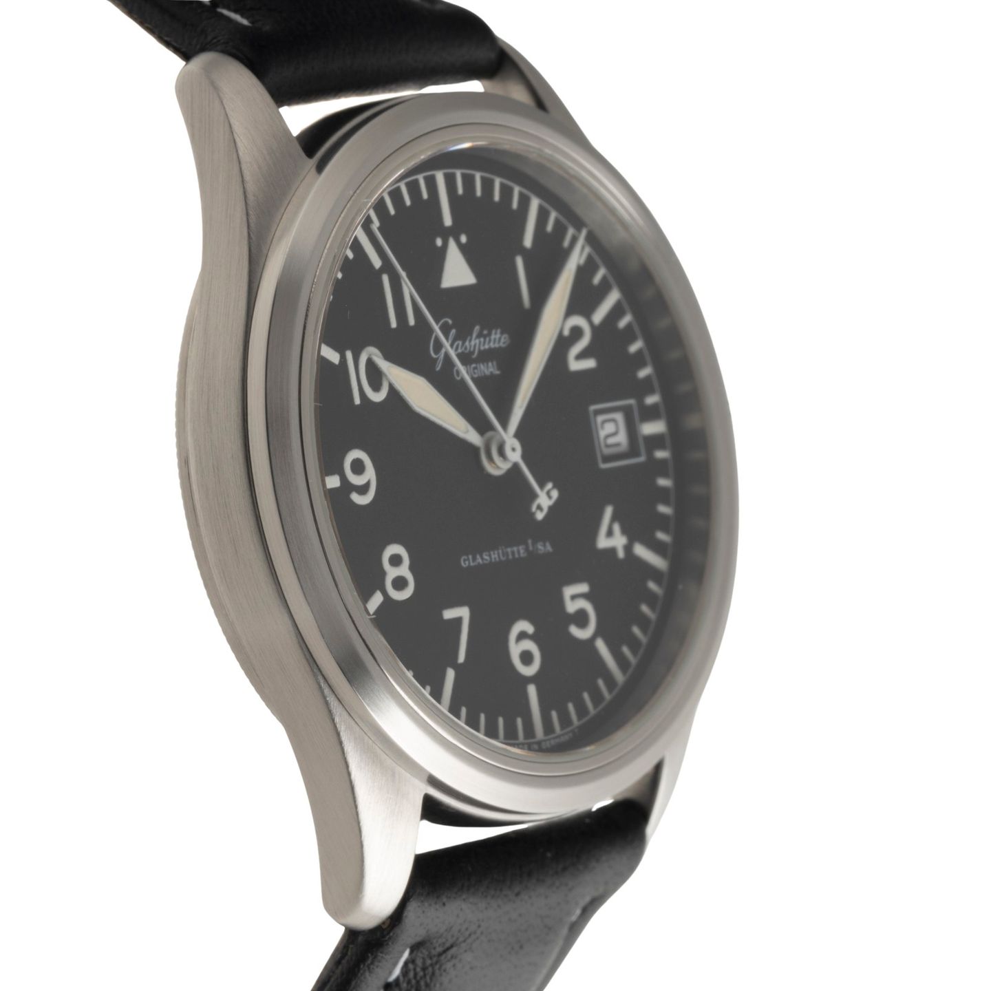 Glashütte Original Unknown 10-33-07-07-04 (1998) - Black dial 37 mm Steel case (7/8)