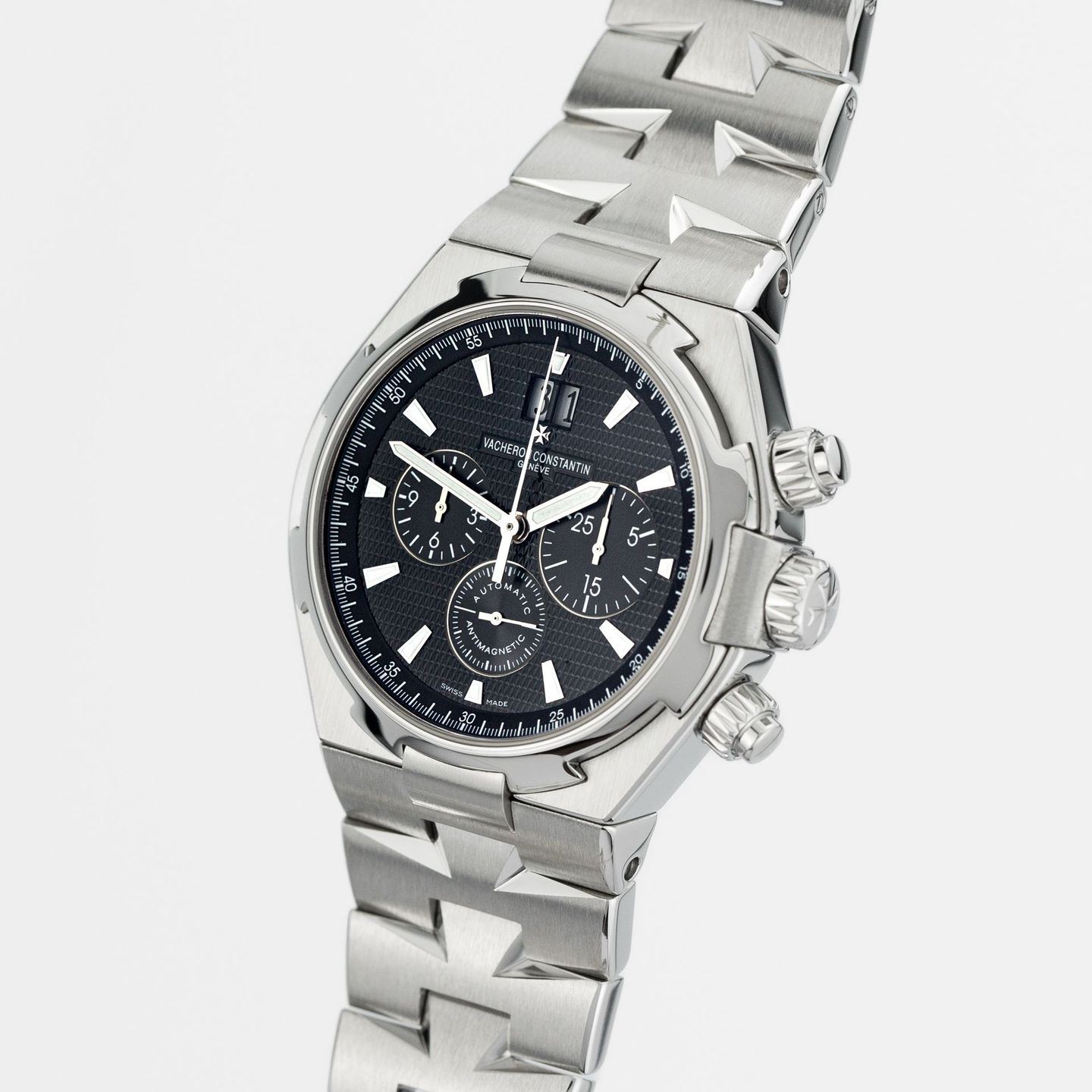 Vacheron Constantin Overseas Chronograph 49150/B01A-9097 (2006) - Black dial 43 mm Steel case (3/7)