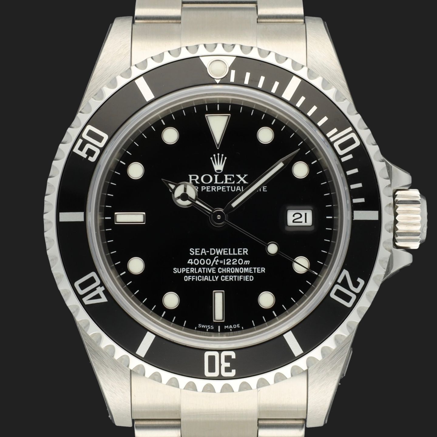 Rolex Sea-Dweller 4000 16600 (2008) - Black dial 40 mm Steel case (3/7)