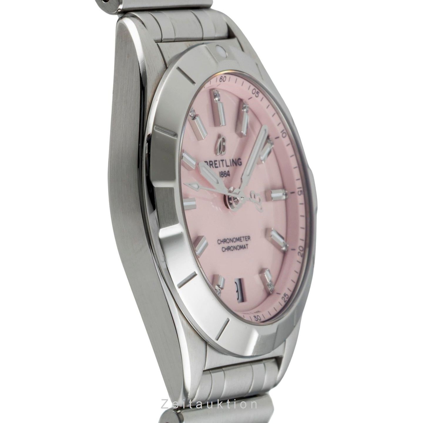 Breitling Chronomat A77310101K1A1 (Unknown (random serial)) - Pink dial 32 mm Steel case (6/8)