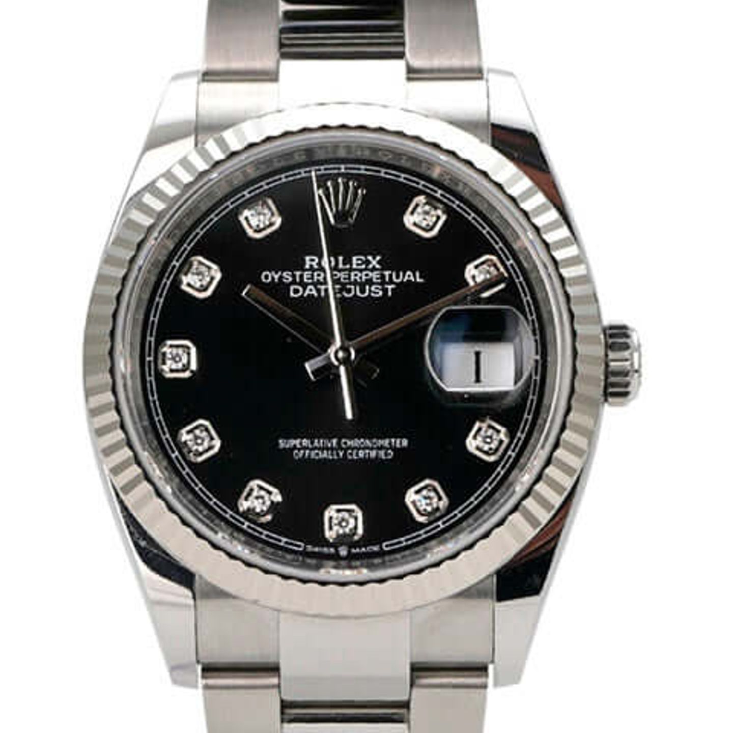 Rolex Datejust 36 126234 (2023) - Zwart wijzerplaat 36mm Staal (1/8)