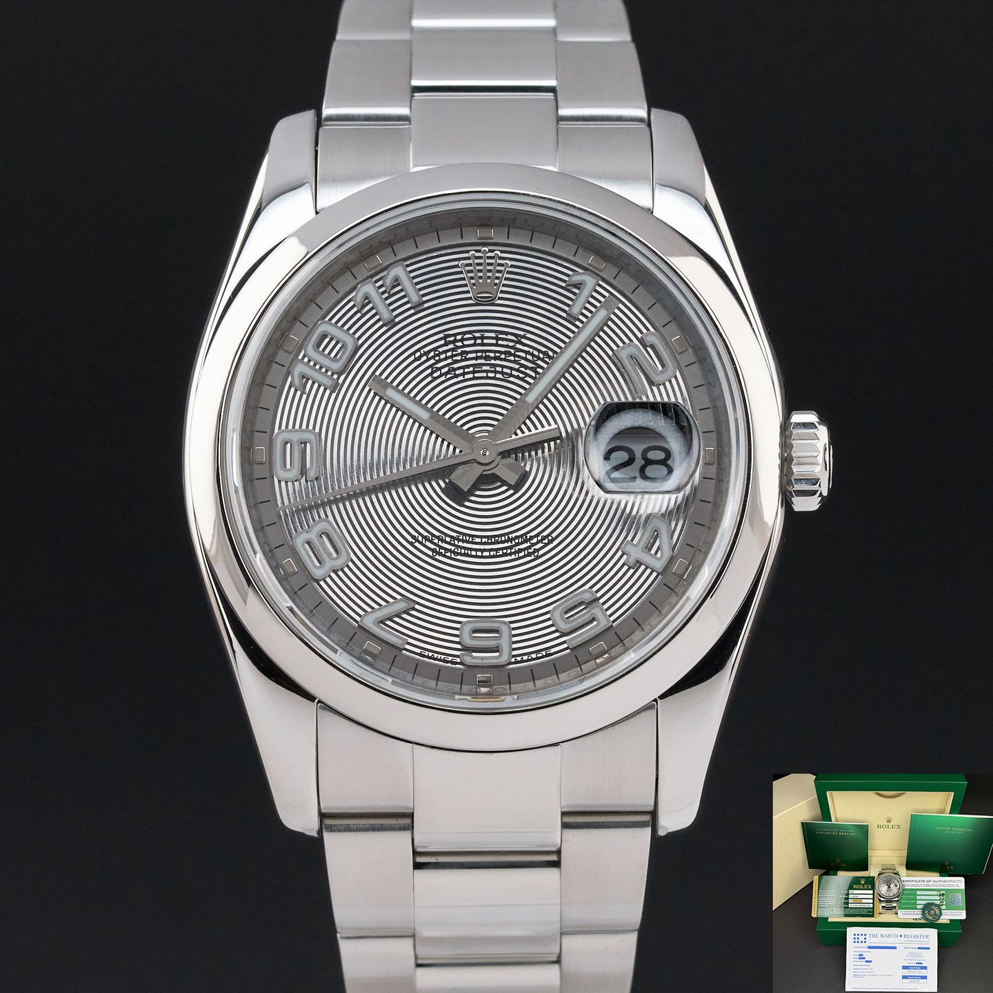 Rolex Datejust 36 116200 (2015) - Grey dial 36 mm Steel case (1/8)