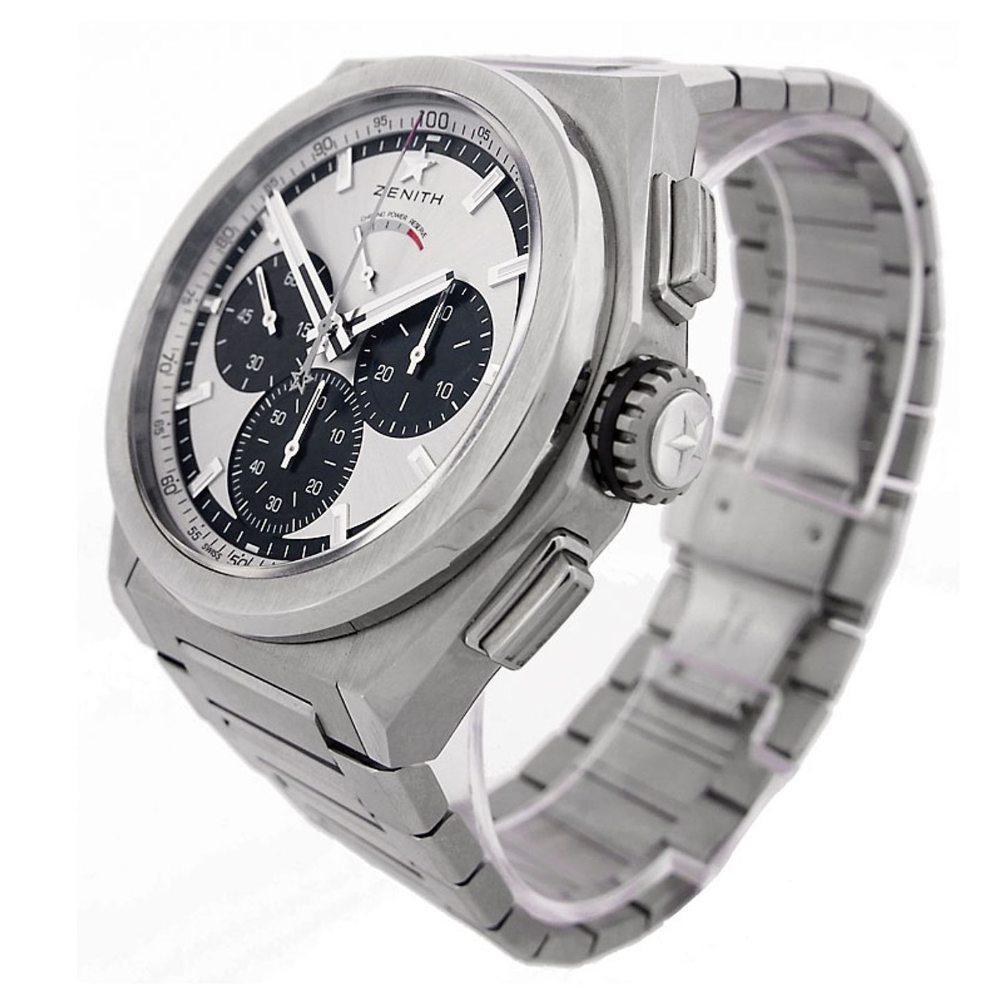 Zenith Defy El Primero 95.9001.9004/01.R582 (2008) - Silver dial 44 mm Titanium case (3/5)