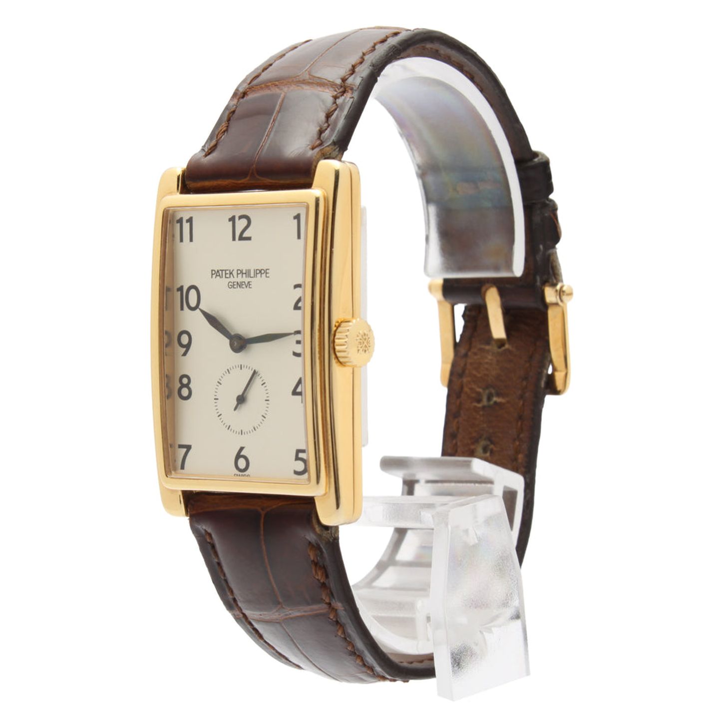 Patek Philippe Gondolo 5009 (Unknown (random serial)) - Silver dial 25 mm Yellow Gold case (7/12)