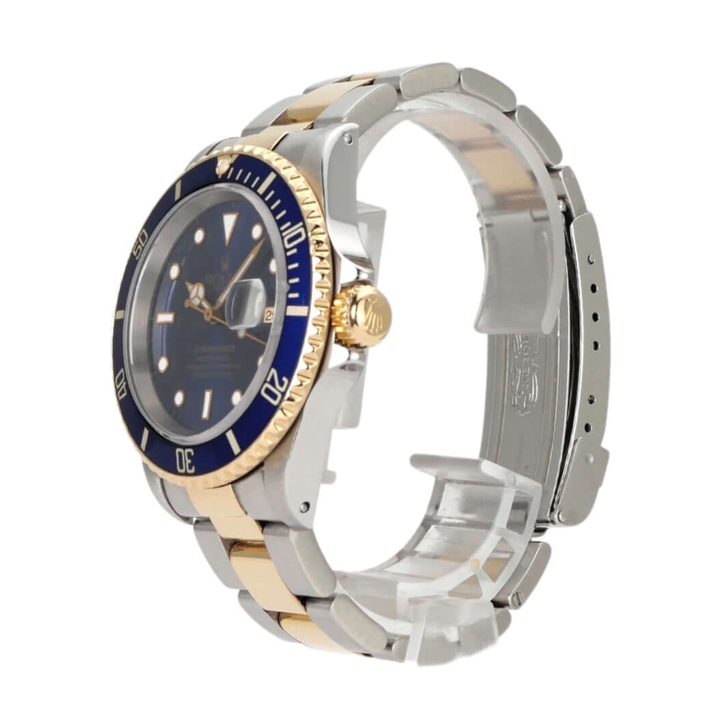 Rolex Submariner Date 16613 (1991) - 40mm Goud/Staal (3/8)