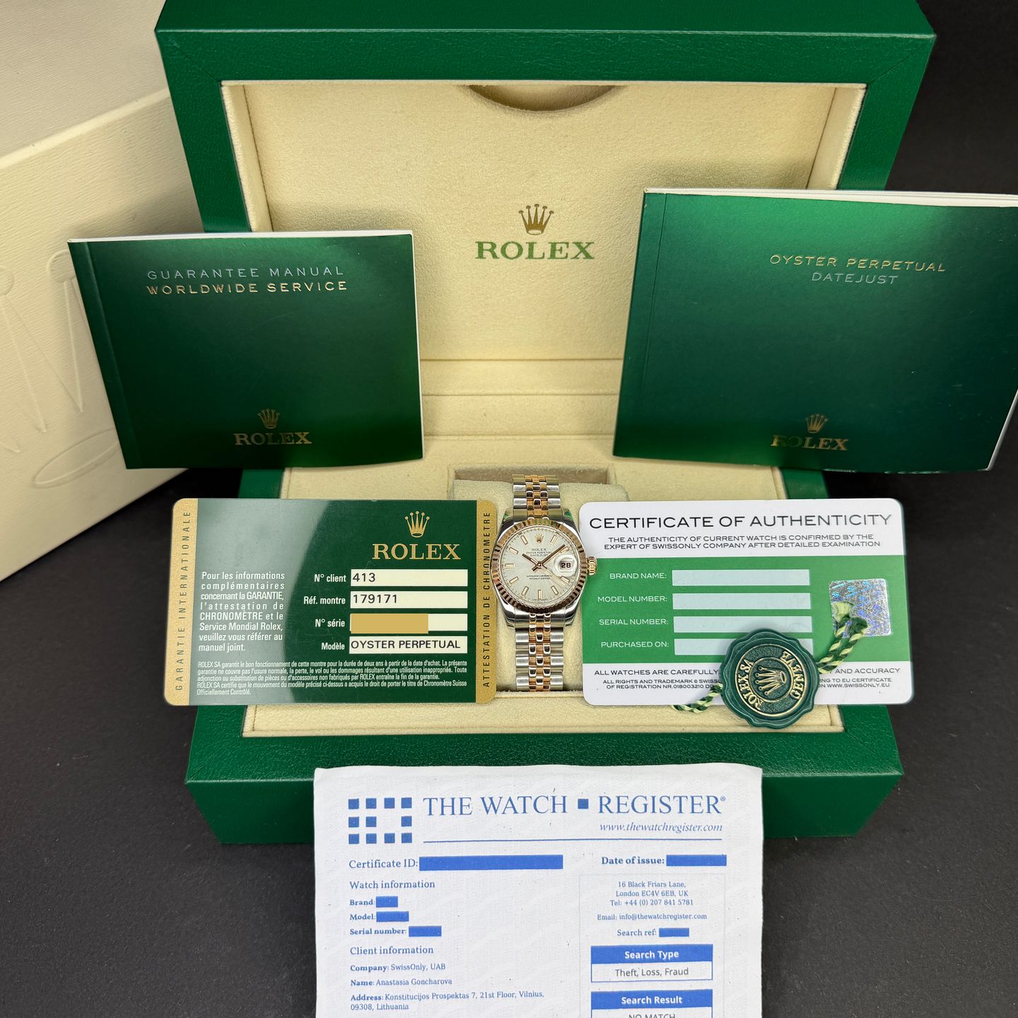 Rolex Lady-Datejust 179171 - (3/4)
